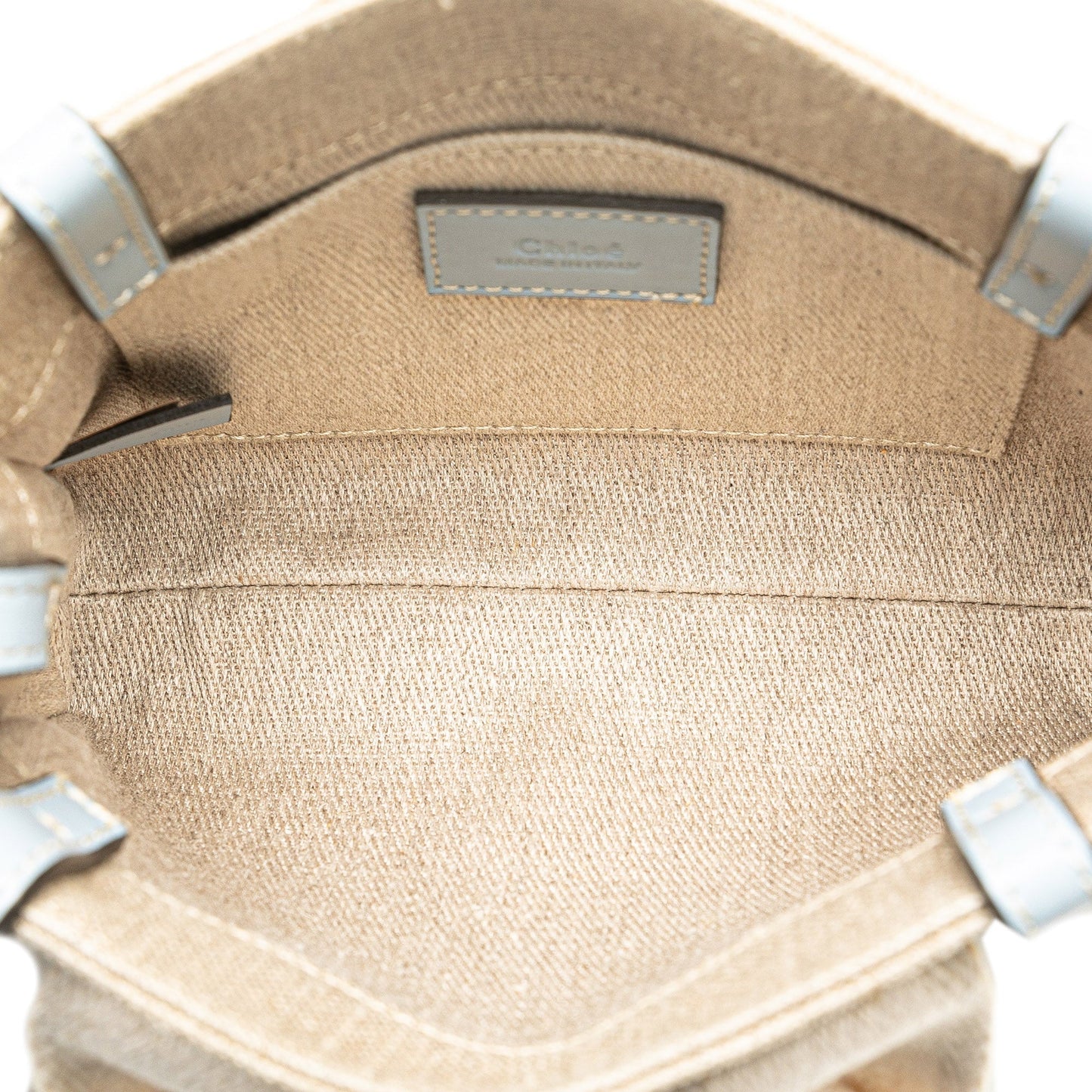 Chloé Mini Canvas Woody Satchel Brown