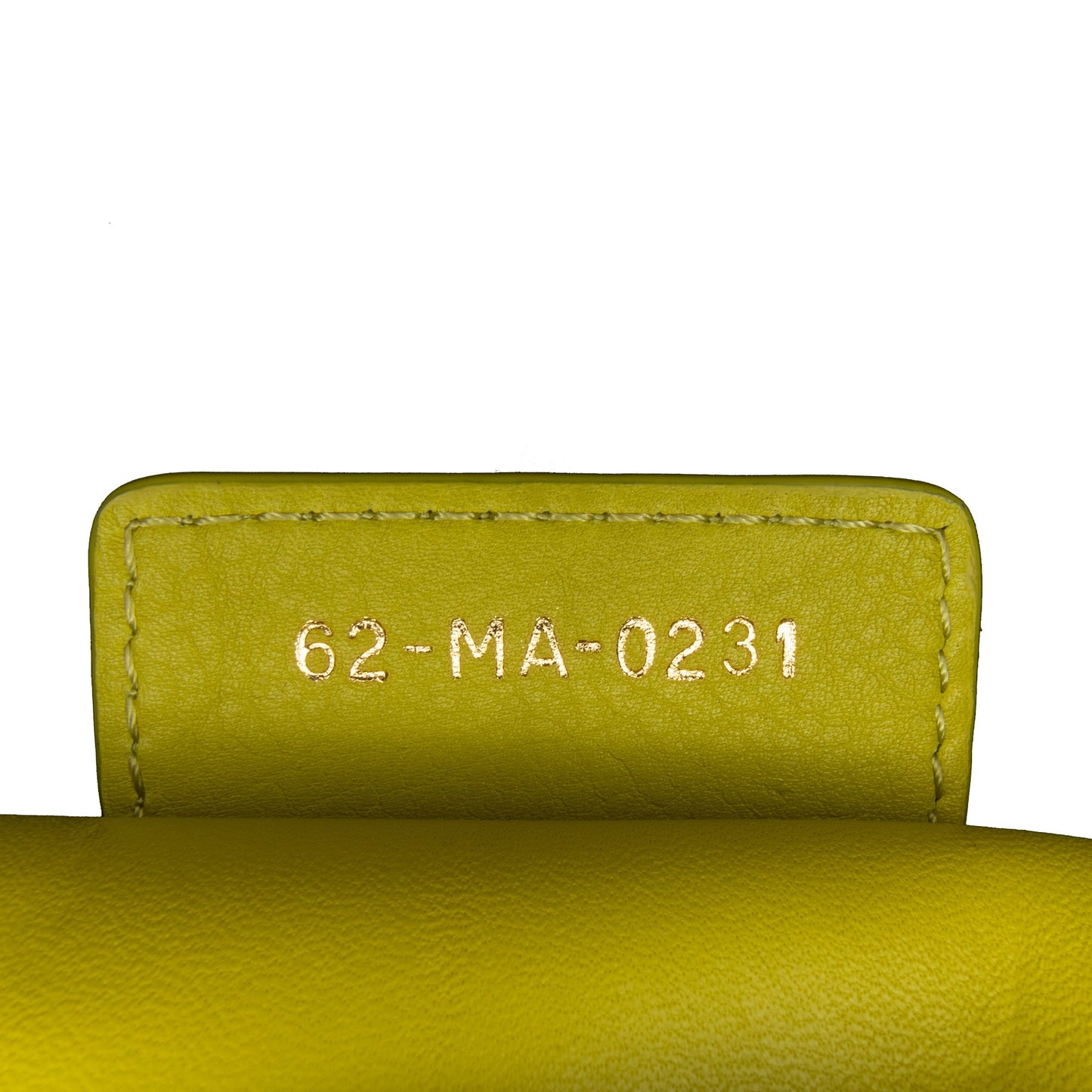Dior Small Calfskin Cannage Caro Bag Yellow