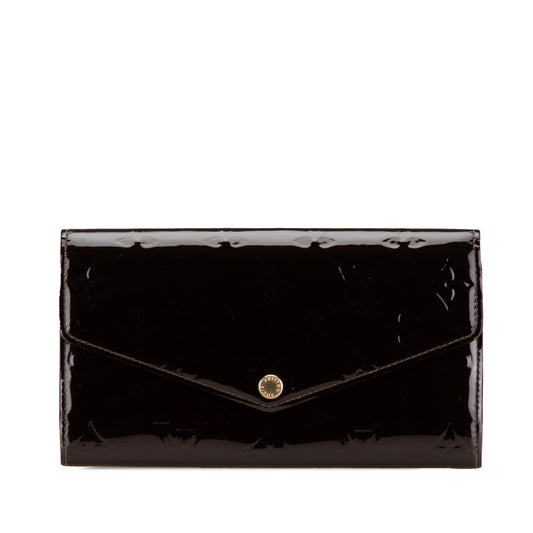 Louis Vuitton Monogram Vernis Sarah Wallet NM Purple