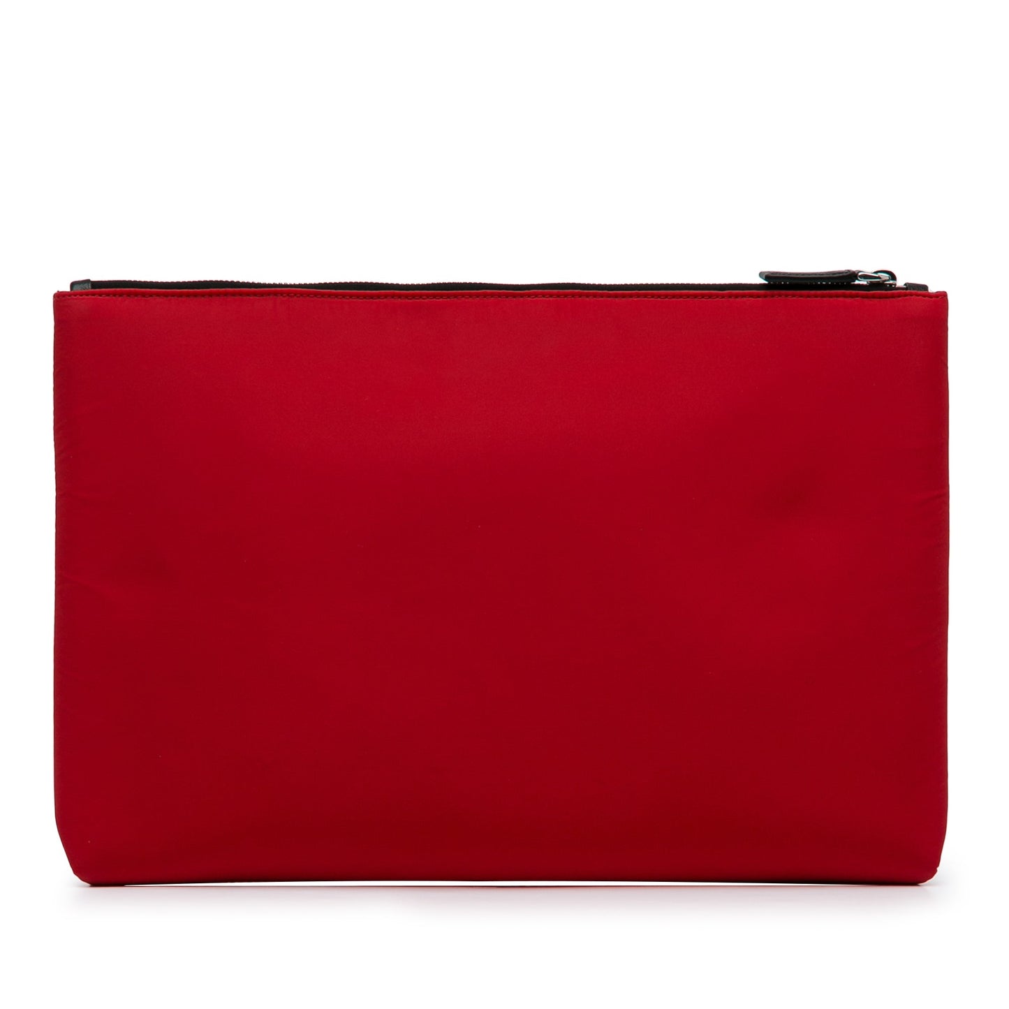 Prada Tessuto Soft Zip Clutch Red