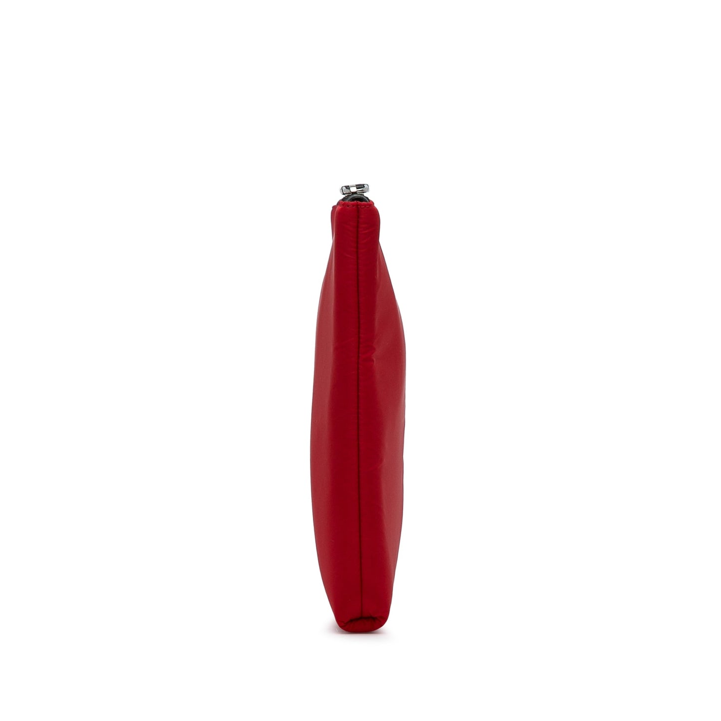 Prada Tessuto Soft Zip Clutch Red