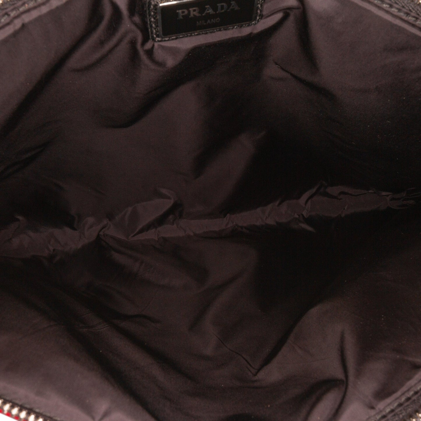 Prada Tessuto Soft Zip Clutch Red
