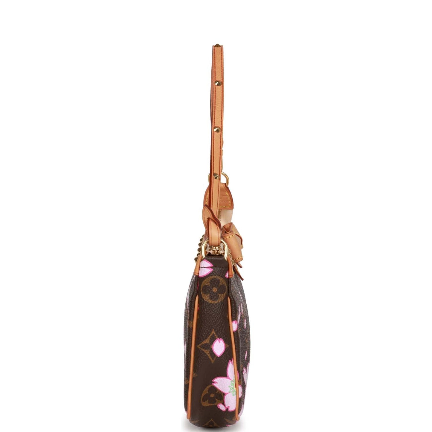 Louis Vuitton x Takashi Murakami Monogram Cherry Blossom Pochette Gold Hardware
