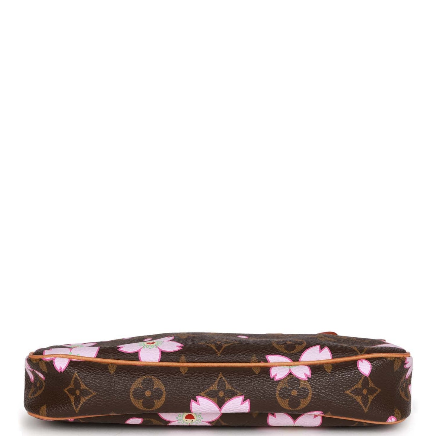 Louis Vuitton x Takashi Murakami Monogram Cherry Blossom Pochette Gold Hardware