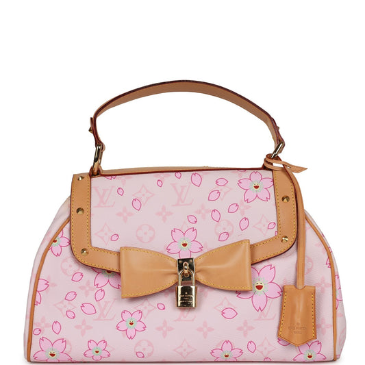 Louis Vuitton Murakami Cherry Blossom Sac Retro with Gold Hardware