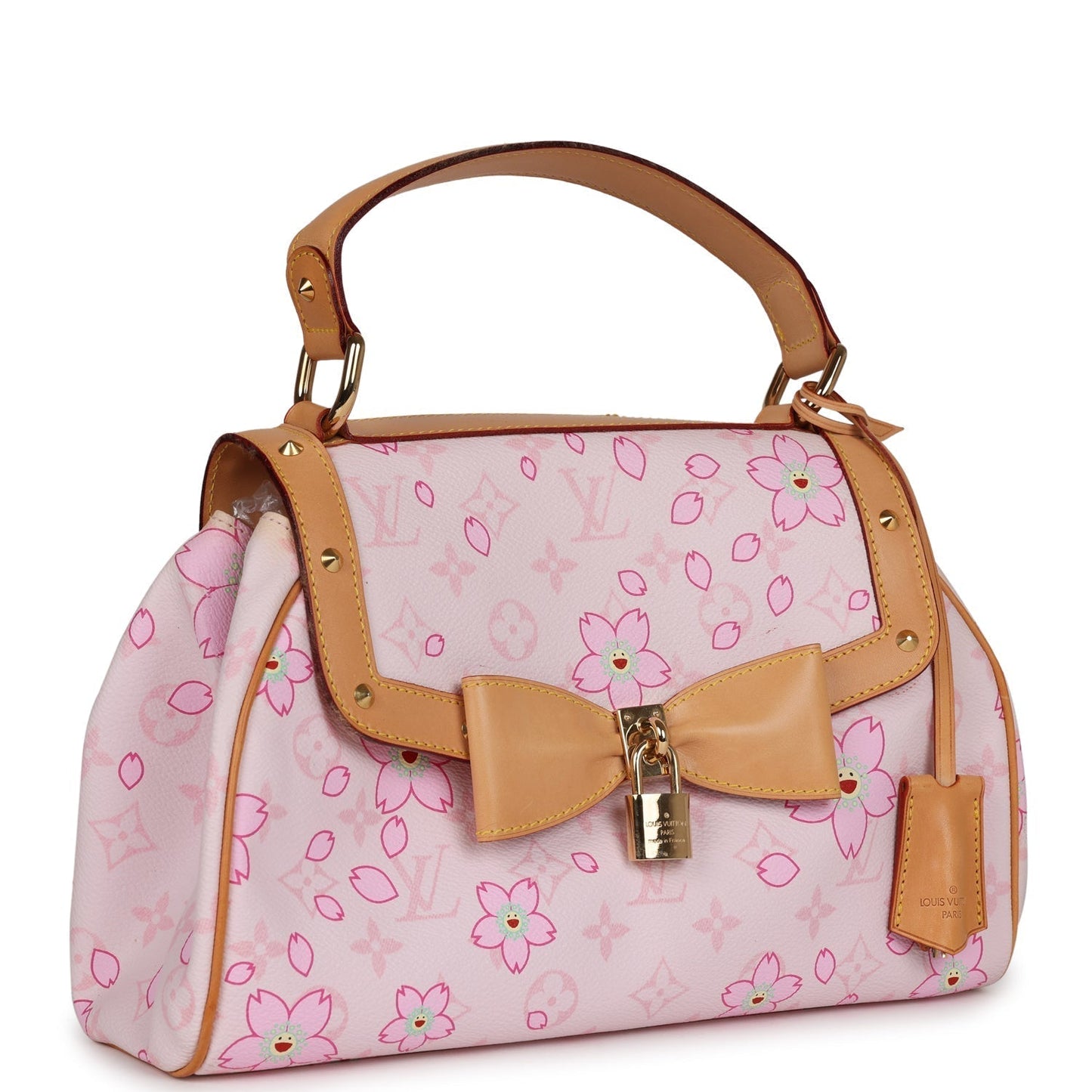 Louis Vuitton Murakami Cherry Blossom Sac Retro with Gold Hardware