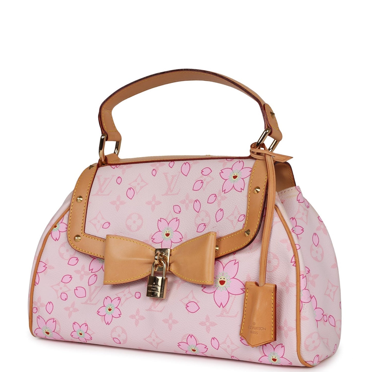 Louis Vuitton Murakami Cherry Blossom Sac Retro with Gold Hardware