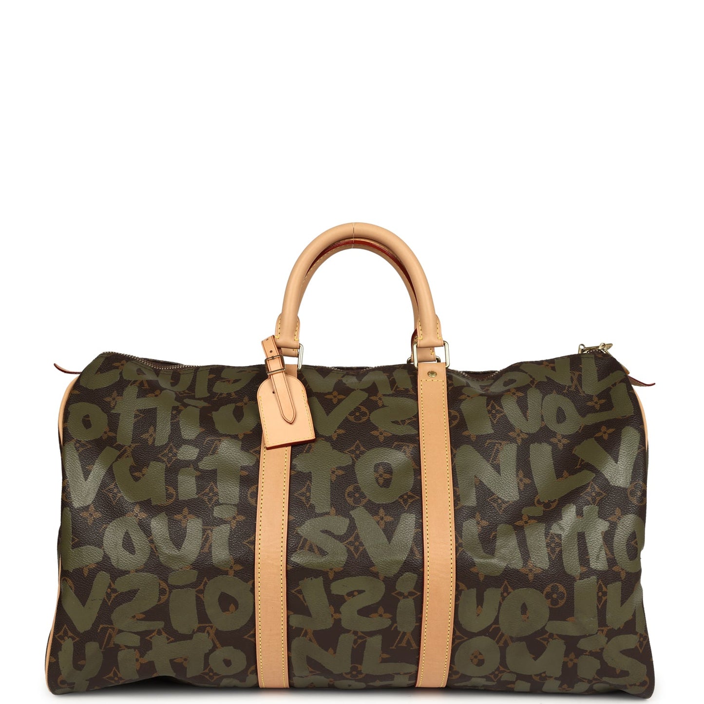 Louis Vuitton x Stephen Sprouse Keepall 50 Khaki Graffiti Gold Hardware