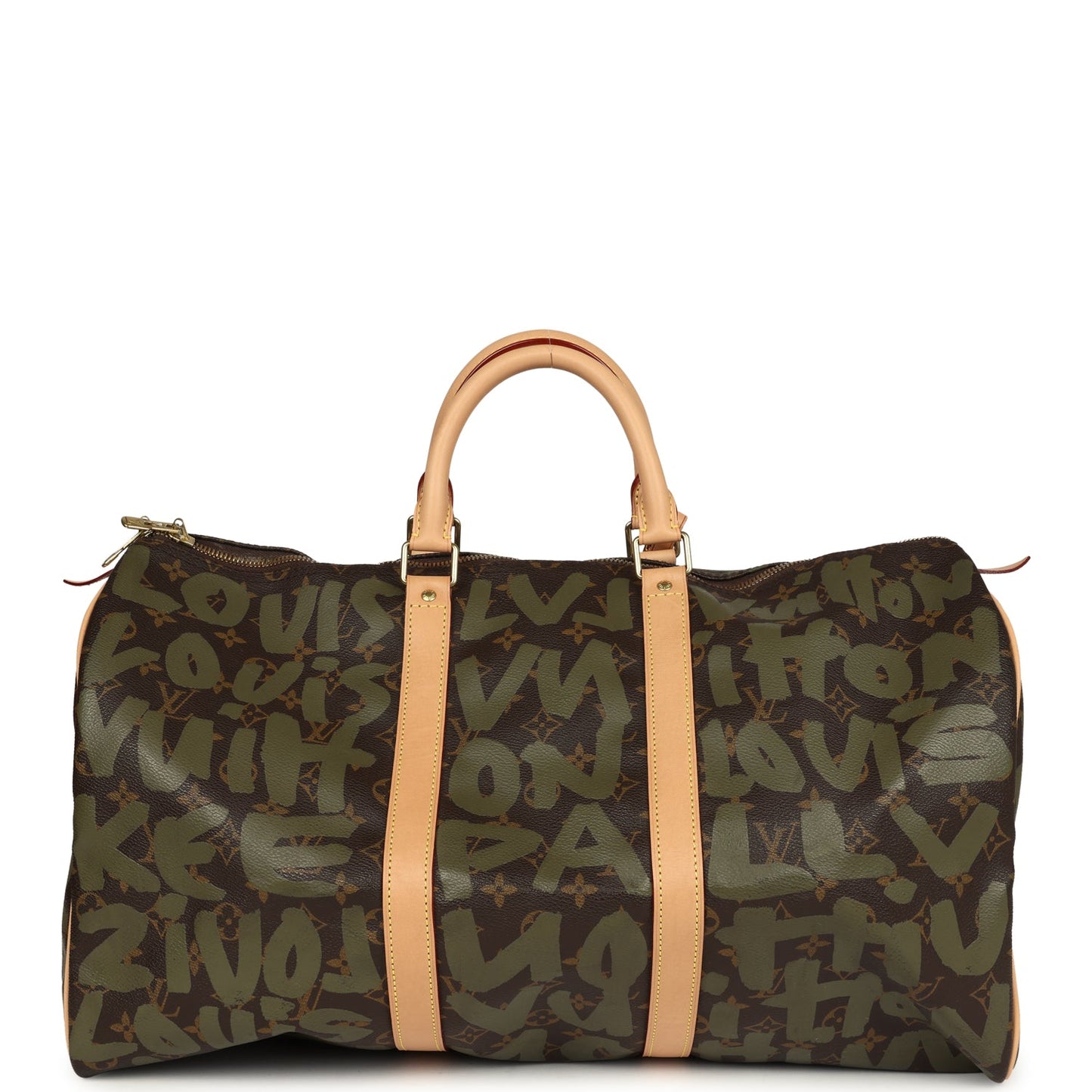 Louis Vuitton x Stephen Sprouse Keepall 50 Khaki Graffiti Gold Hardware