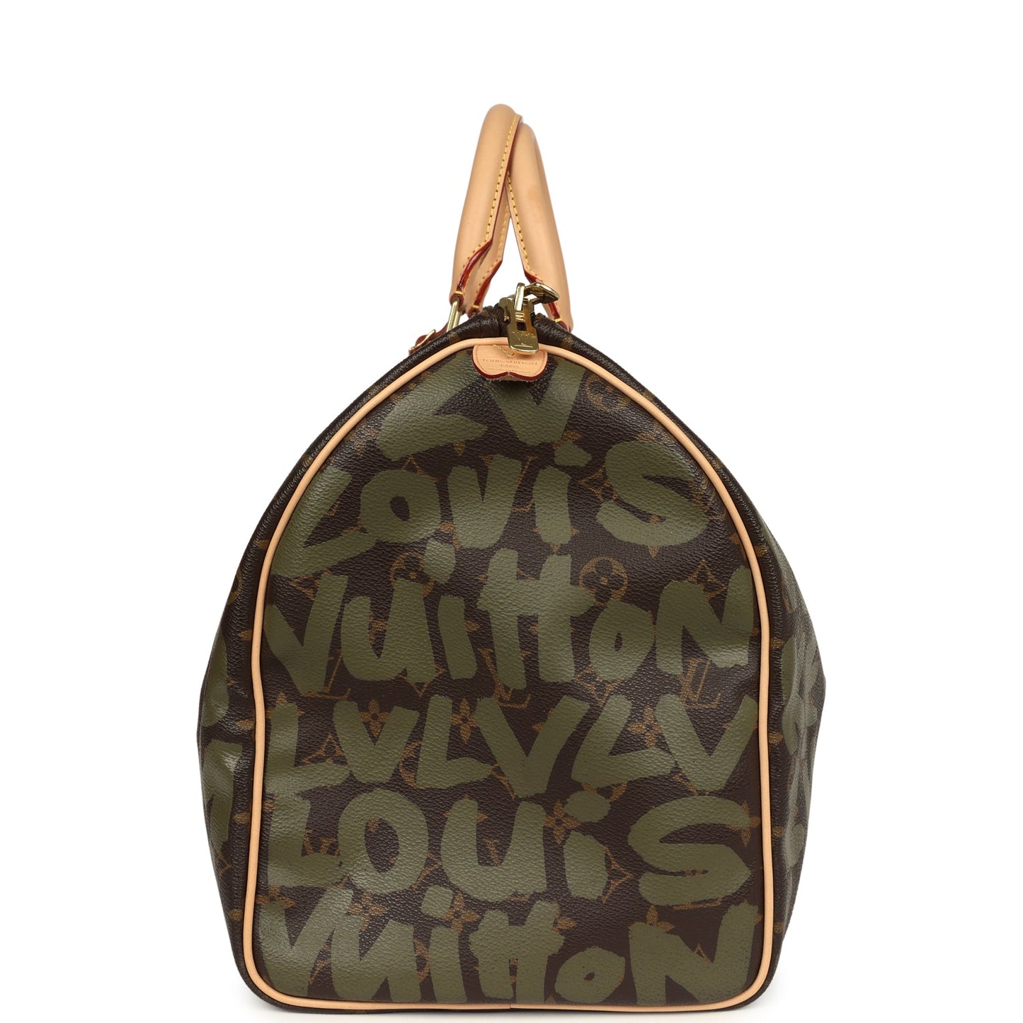 Louis Vuitton x Stephen Sprouse Keepall 50 Khaki Graffiti Gold Hardware