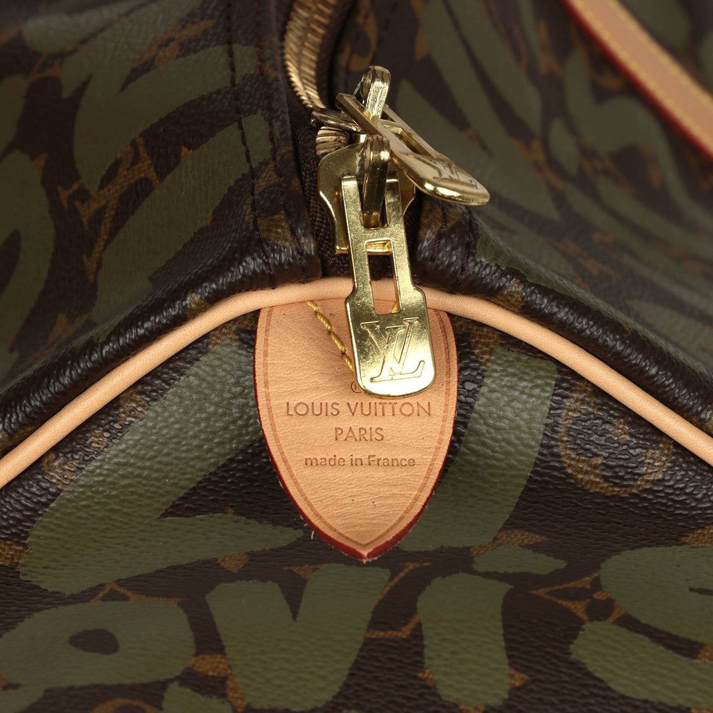 Louis Vuitton x Stephen Sprouse Keepall 50 Khaki Graffiti Gold Hardware