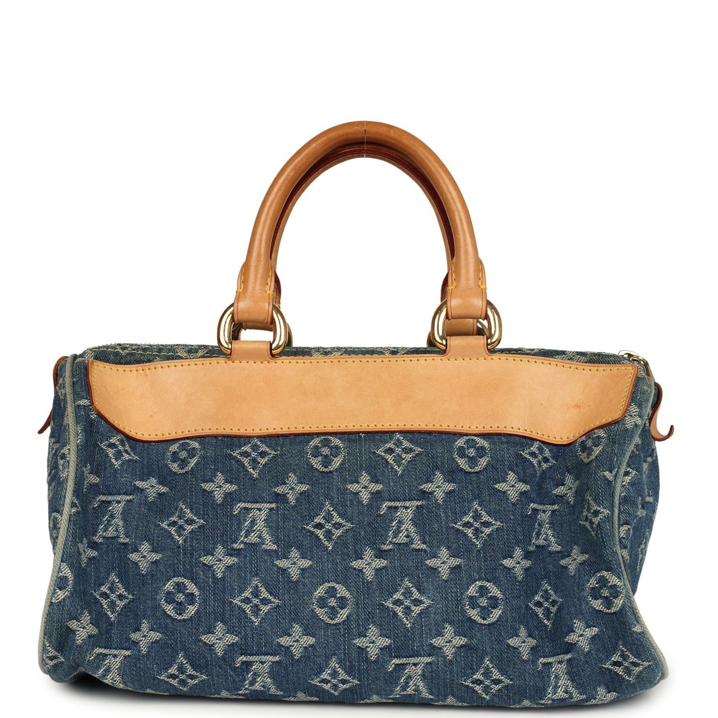 Louis Vuitton Neo Speedy Denim Blue Monogram Gold Hardware