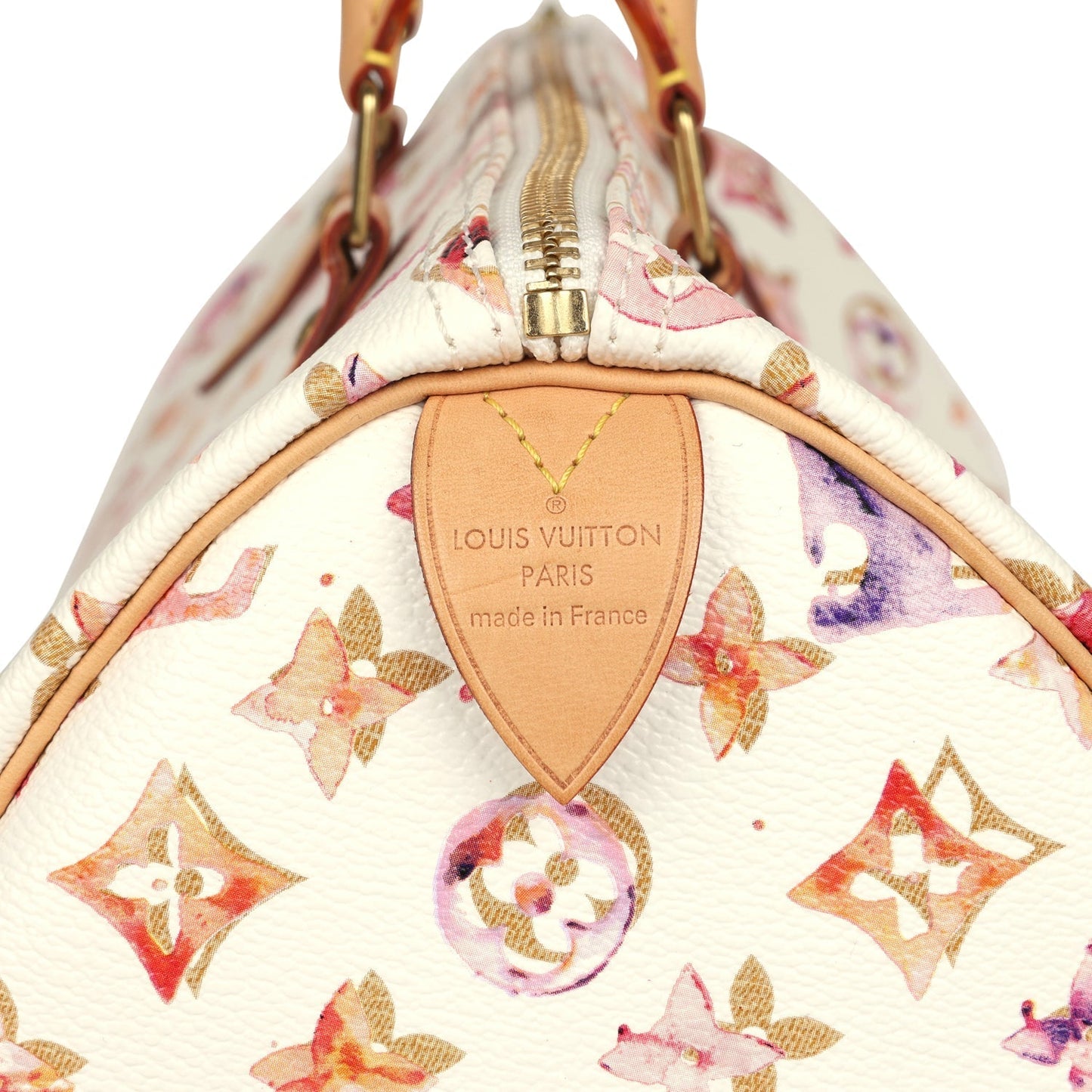Louis Vuitton Richard Prince Speedy 35 White Watercolor Aquarelle Monogram