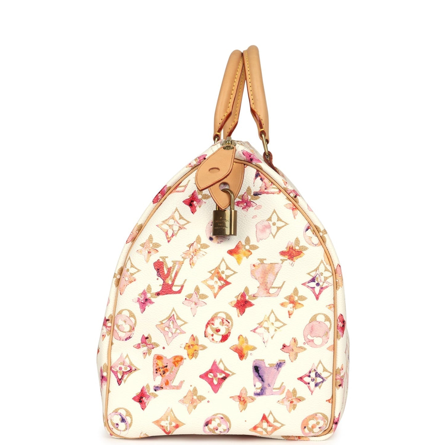 Louis Vuitton Richard Prince Speedy 35 White Watercolor Aquarelle Monogram