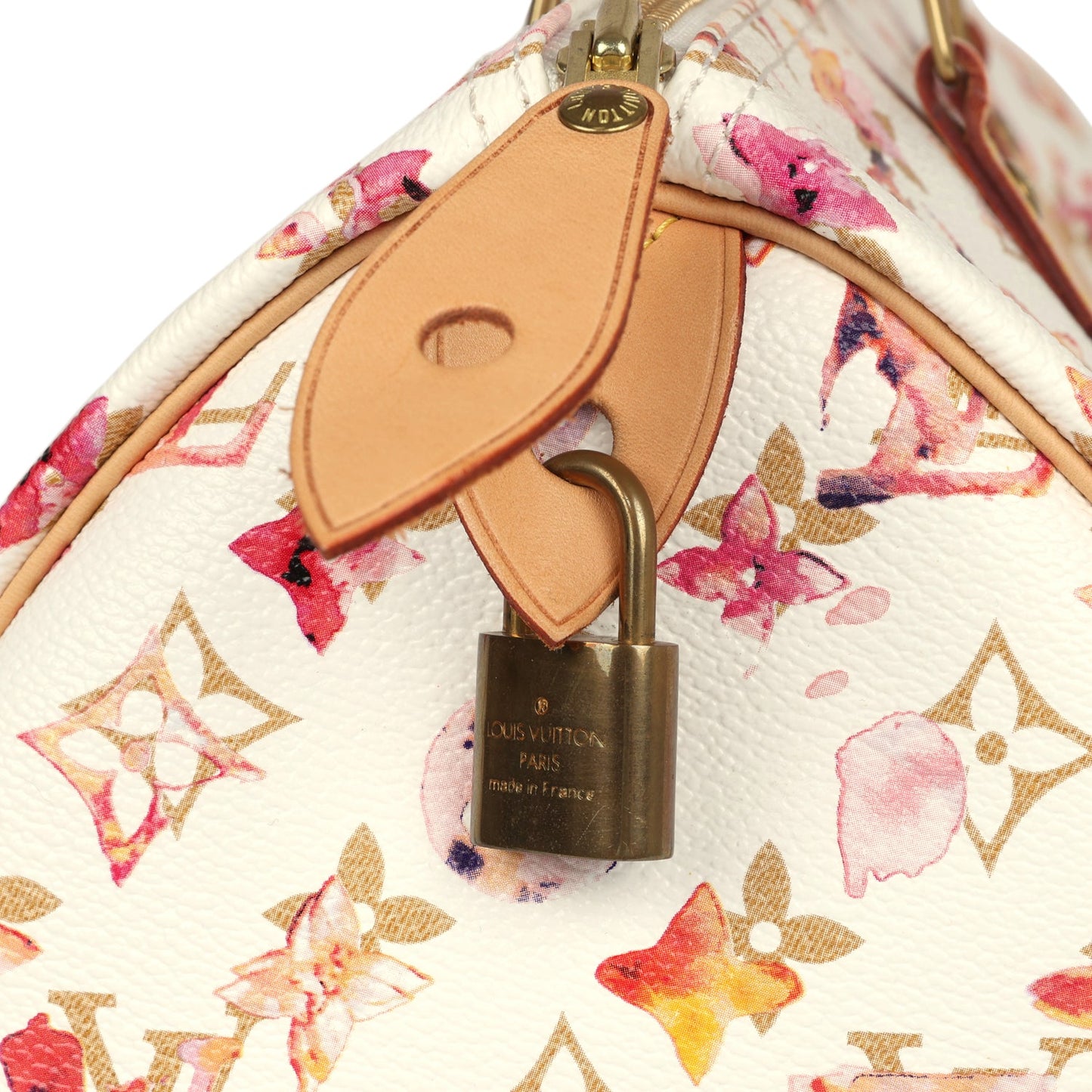 Louis Vuitton Richard Prince Speedy 35 White Watercolor Aquarelle Monogram
