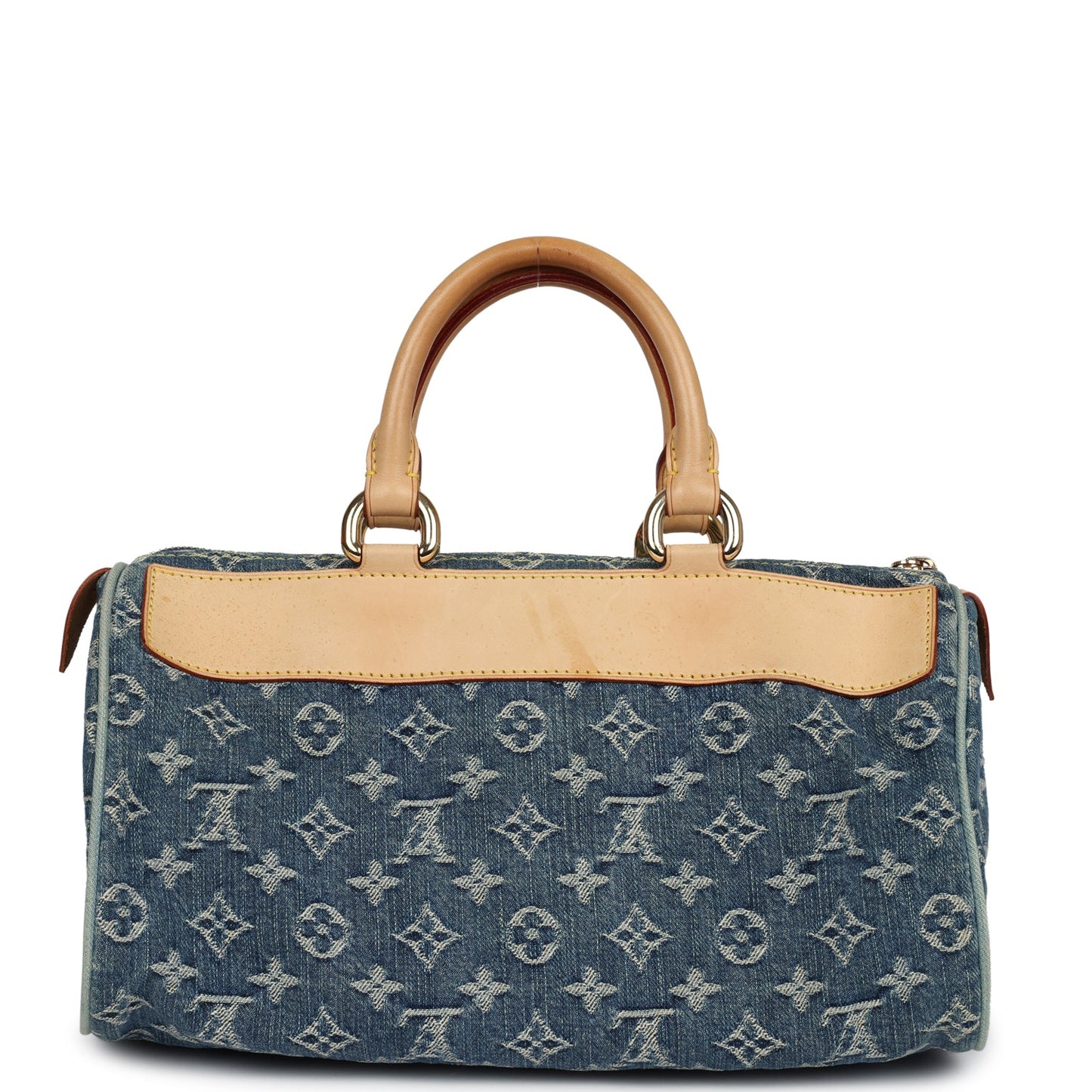 Louis Vuitton Neo Speedy Denim Blue Monogram Gold Hardware