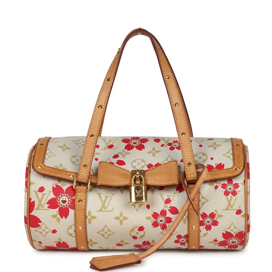 Louis Vuitton X Takashi Murakami Red Cherry Blossom Papillon Gold Hardware