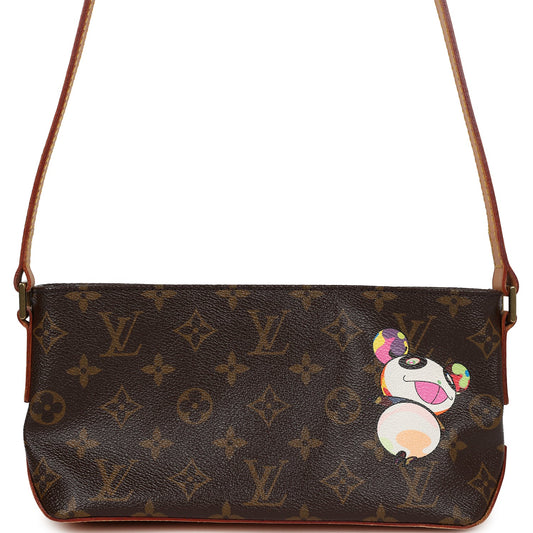 Louis Vuitton X Takashi Murakami Panda Troutter Brown Monogram Gold Hardware