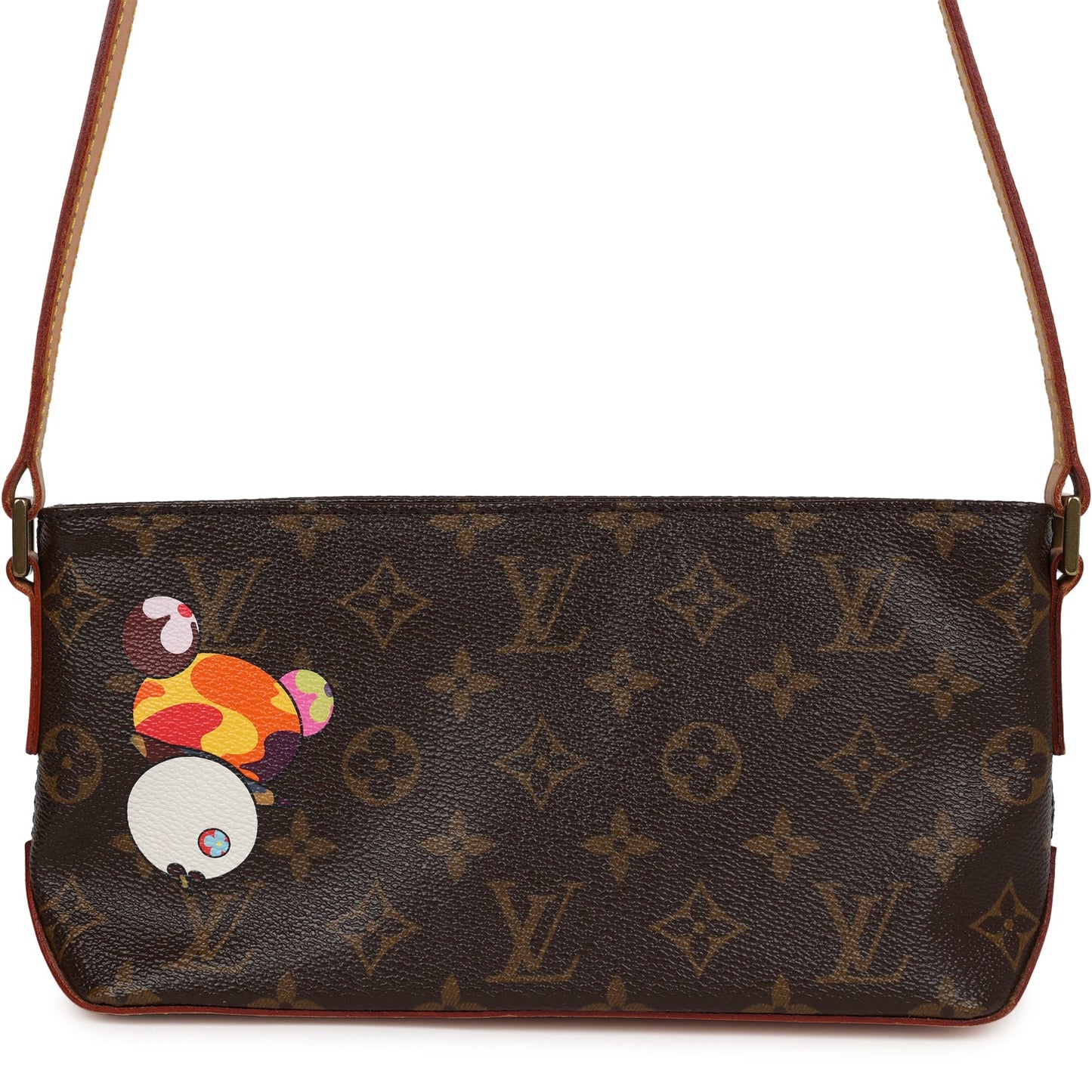 Louis Vuitton X Takashi Murakami Panda Troutter Brown Monogram Gold Hardware