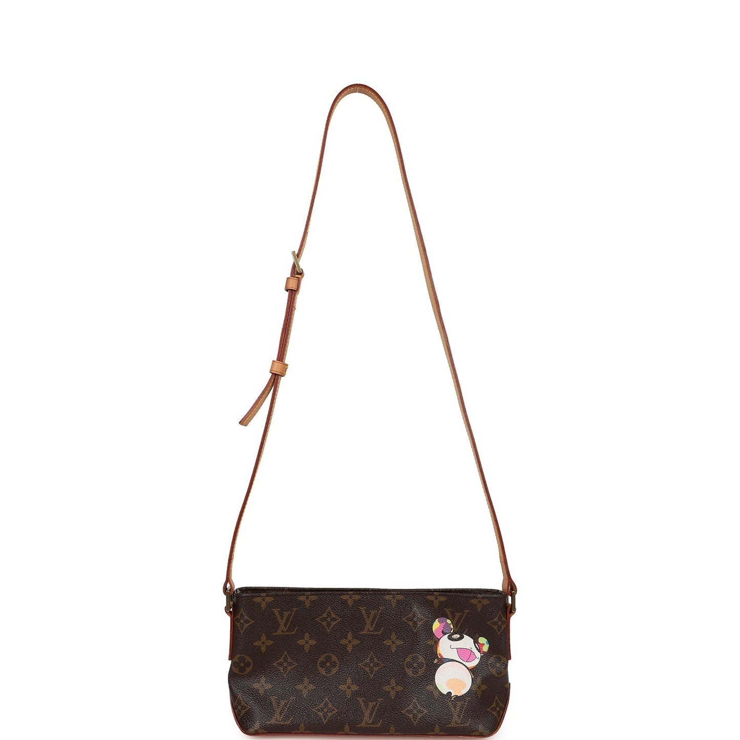 Louis Vuitton X Takashi Murakami Panda Troutter Brown Monogram Gold Hardware