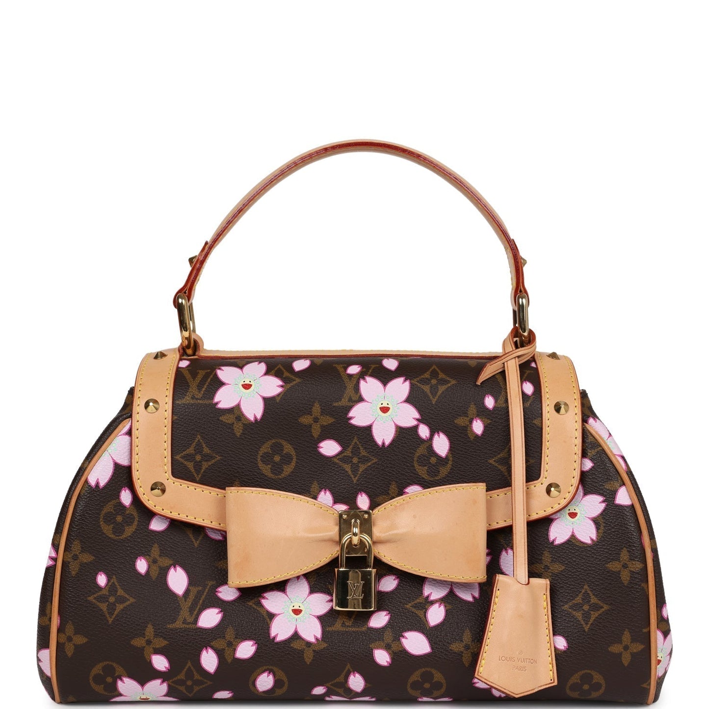 Louis Vuitton x Takashi Murakami Brown Monogram Cherry Blossom Sac Retro PM Gold Hardware