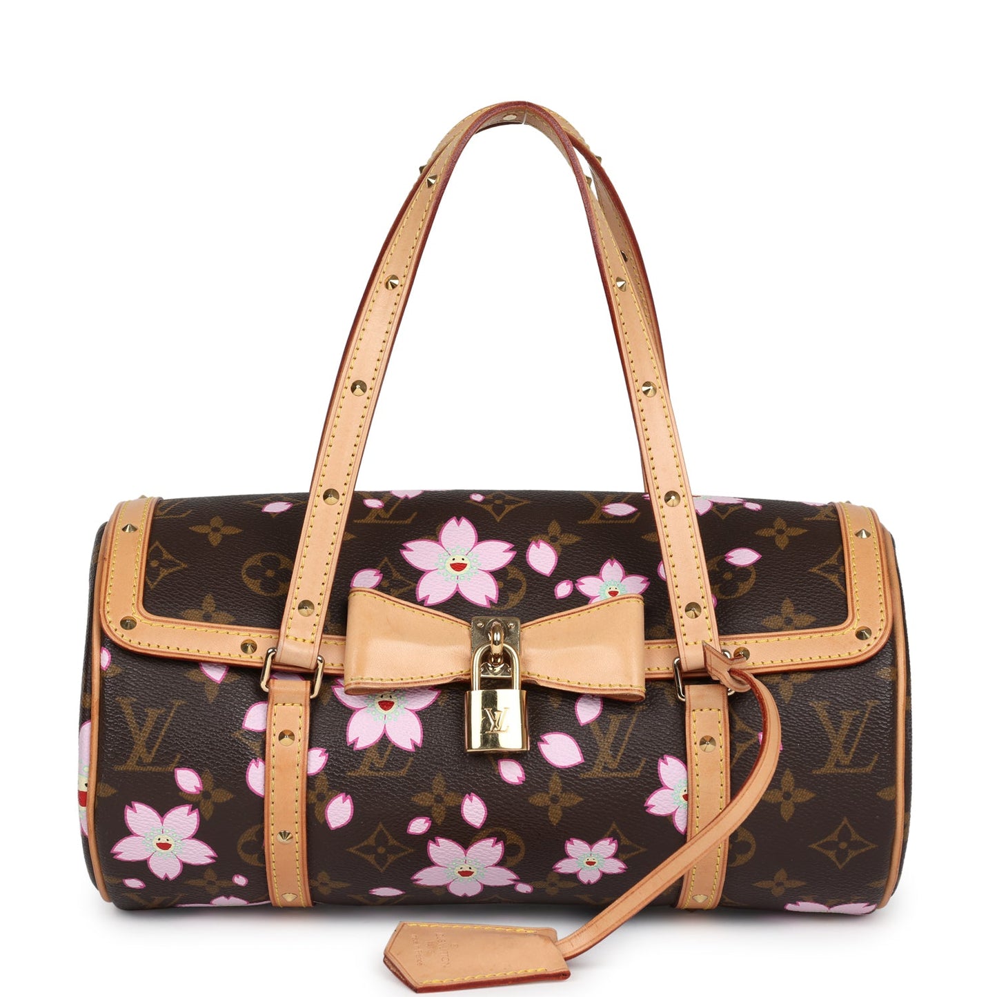Louis Vuitton X Takashi Murakami Papillon Monogram Cherry Blossom Gold Hardware