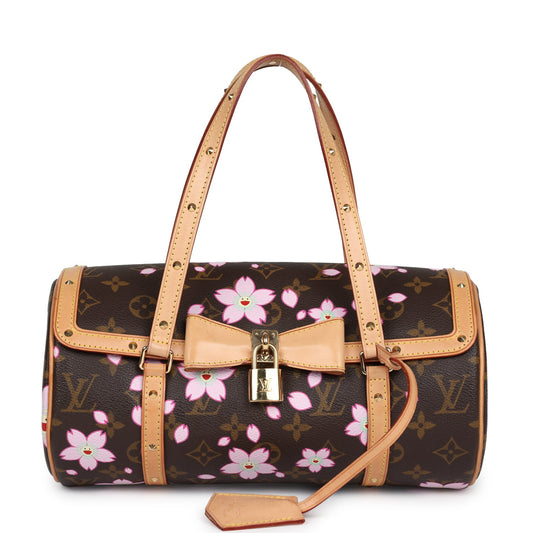 Louis Vuitton X Takashi Murakami Papillon Monogram Cherry Blossom Gold Hardware