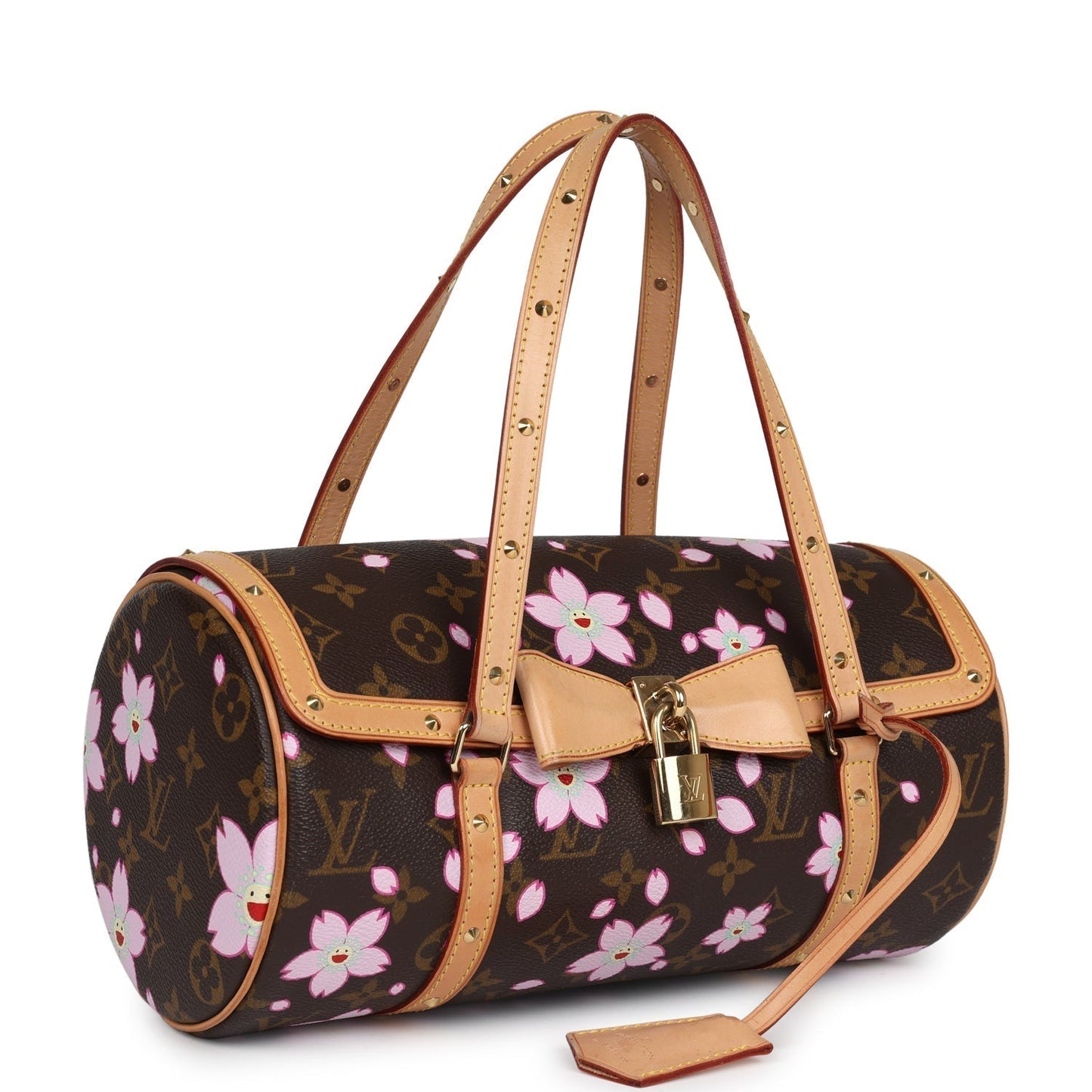 Louis Vuitton X Takashi Murakami Papillon Monogram Cherry Blossom Gold Hardware