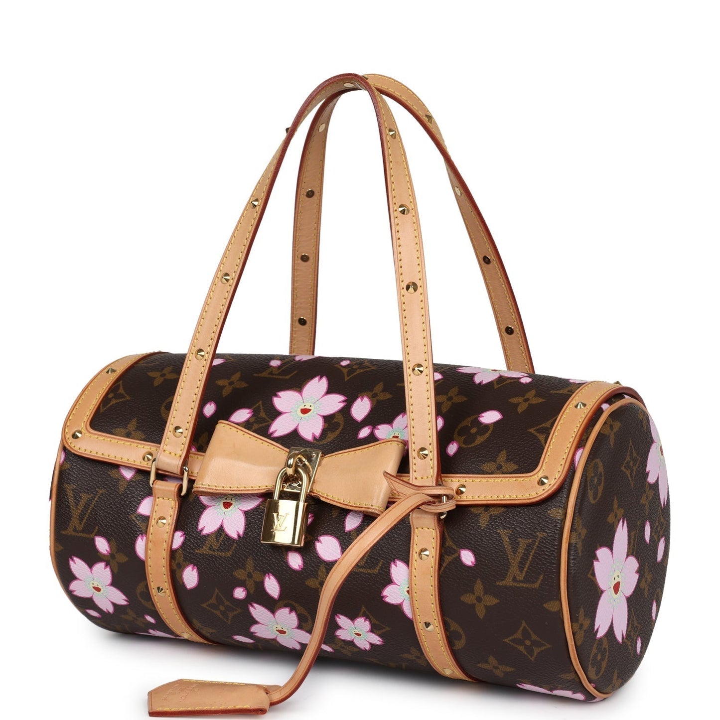 Louis Vuitton X Takashi Murakami Papillon Monogram Cherry Blossom Gold Hardware