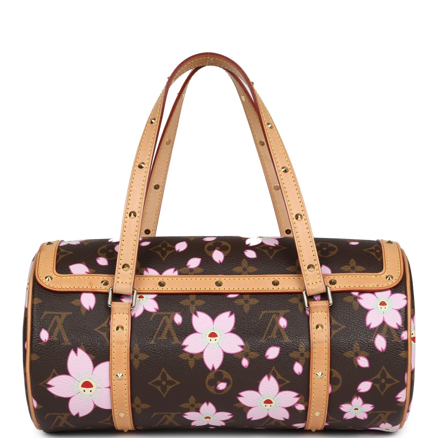 Louis Vuitton X Takashi Murakami Papillon Monogram Cherry Blossom Gold Hardware