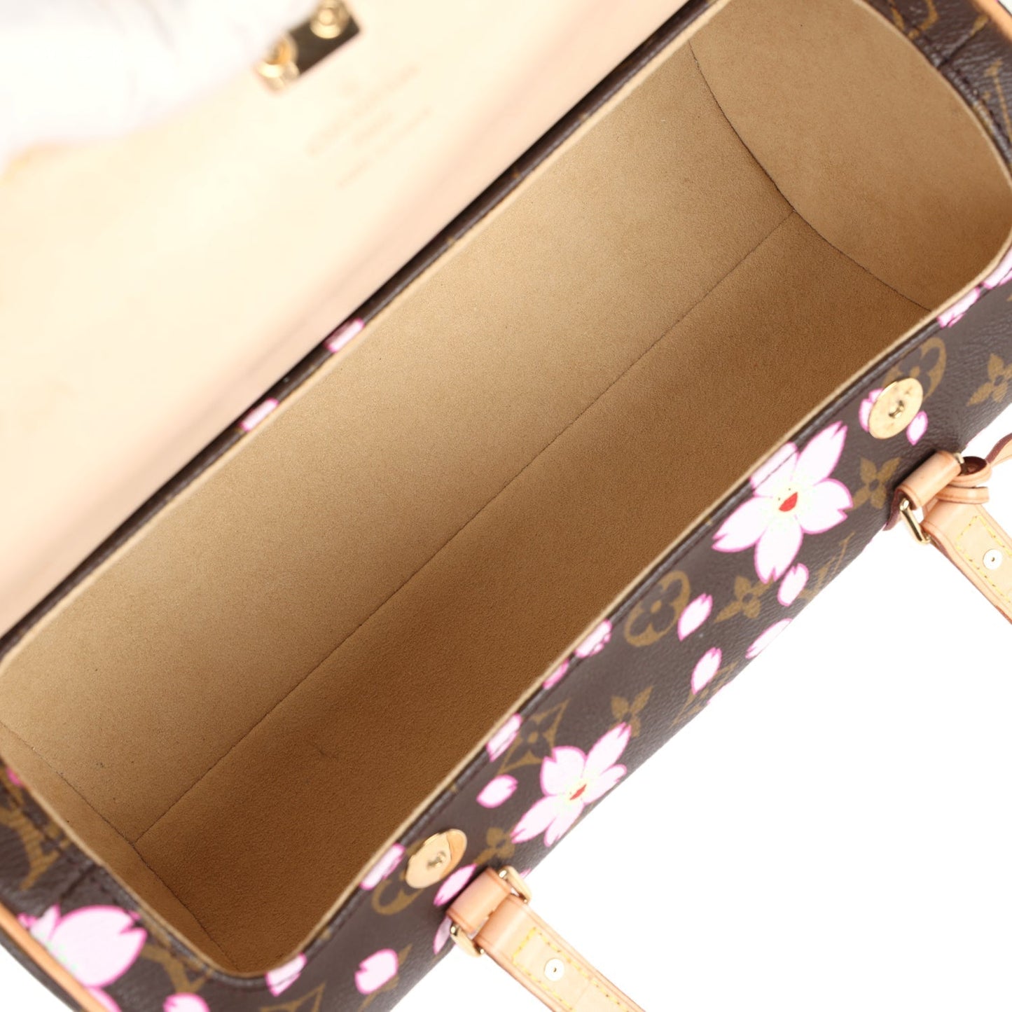 Louis Vuitton X Takashi Murakami Papillon Monogram Cherry Blossom Gold Hardware