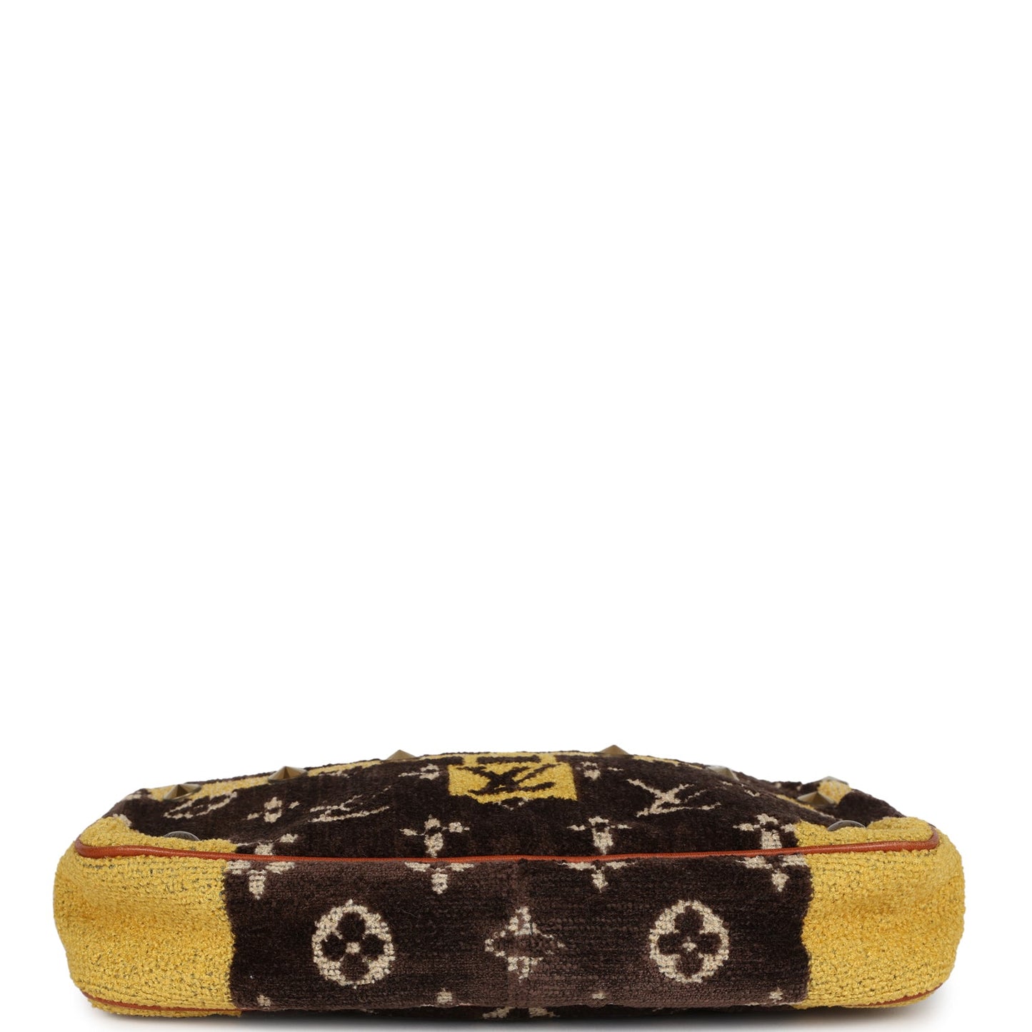 Louis Vuitton Trompe L'Oeil Pochette Brown and Yellow Velvet Brass Hardware