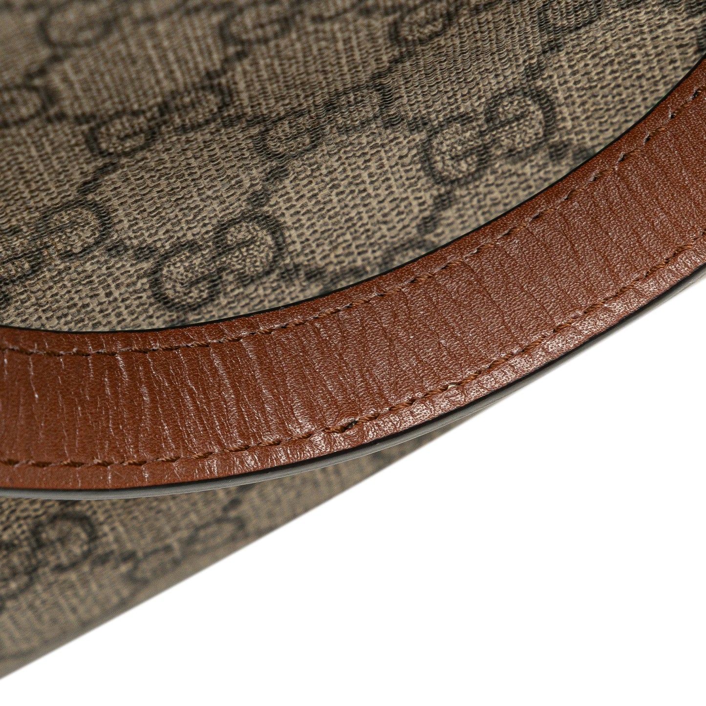 Gucci Small GG Supreme Satchel Brown