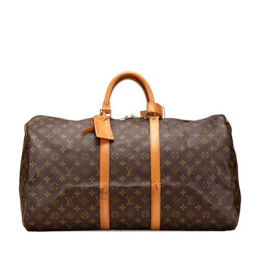 Louis Vuitton Monogram Keepall 55 Brown