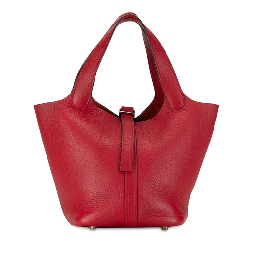 Hermès Clemence Picotin 18 Red