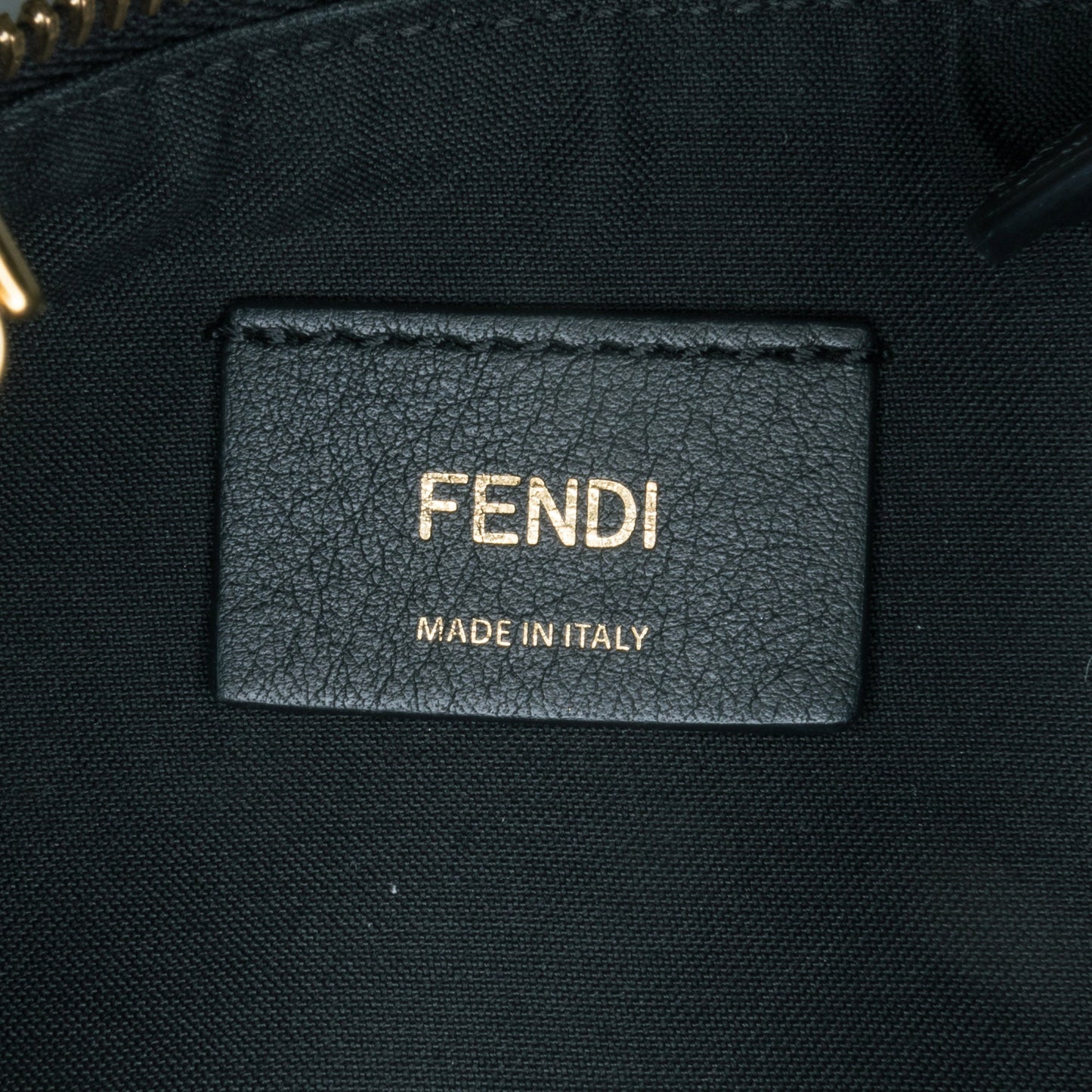 Fendi Medium Leather Fendigraphy Hobo Black