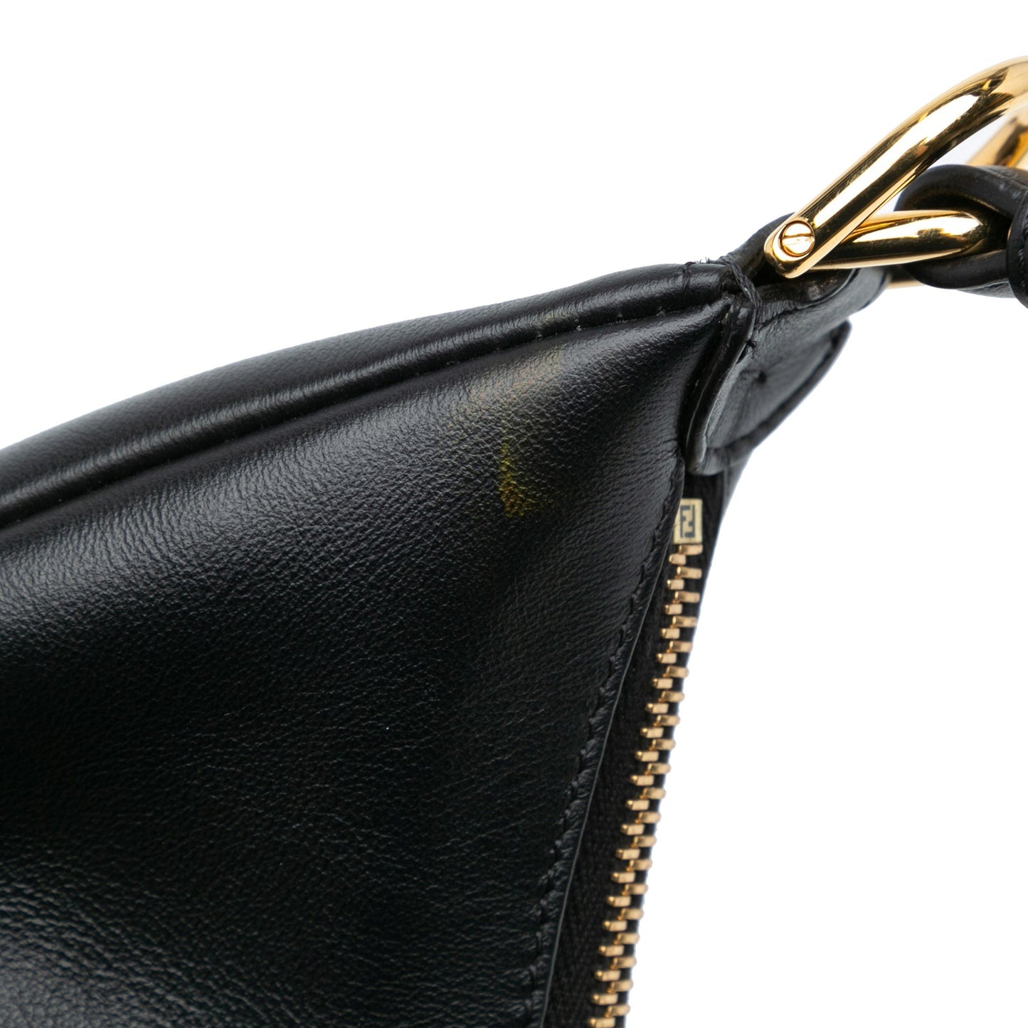 Fendi Medium Leather Fendigraphy Hobo Black