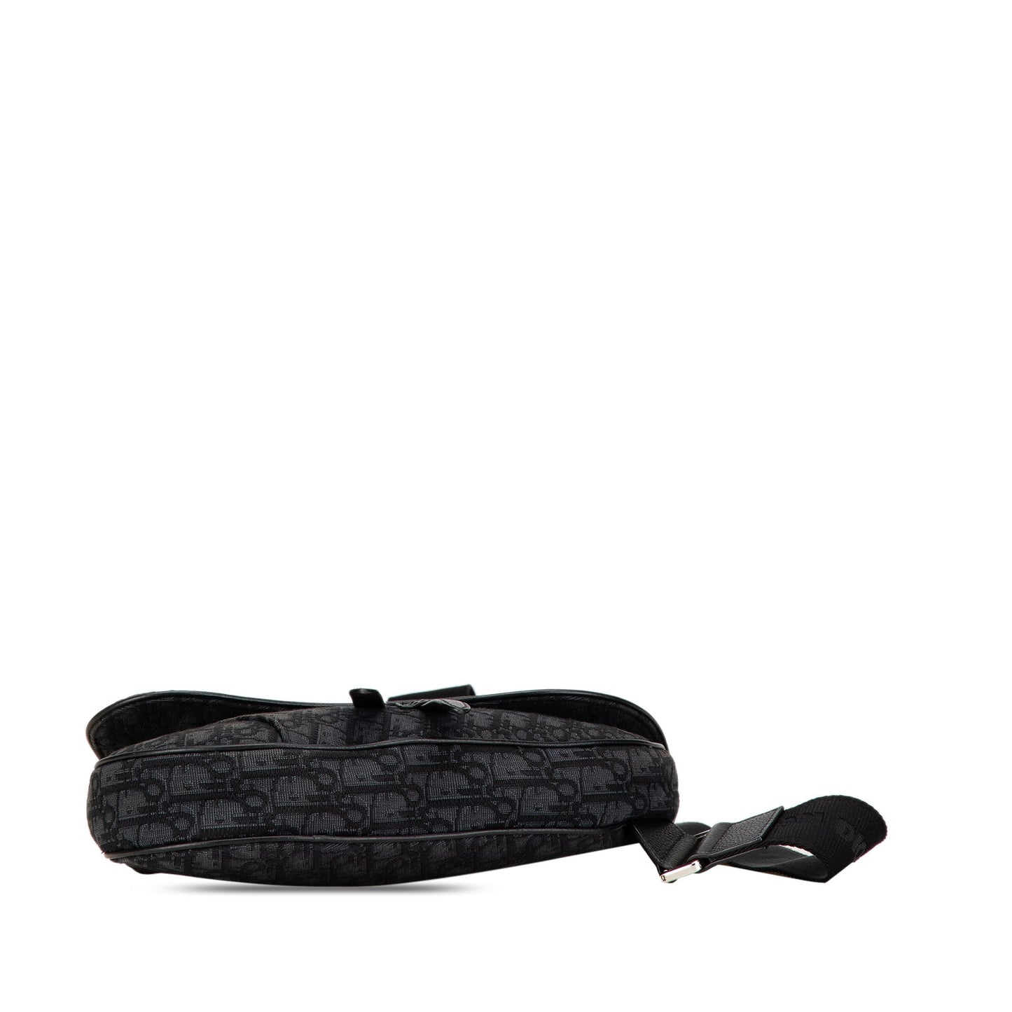 Dior Oblique Canvas Saddle Crossbody Black