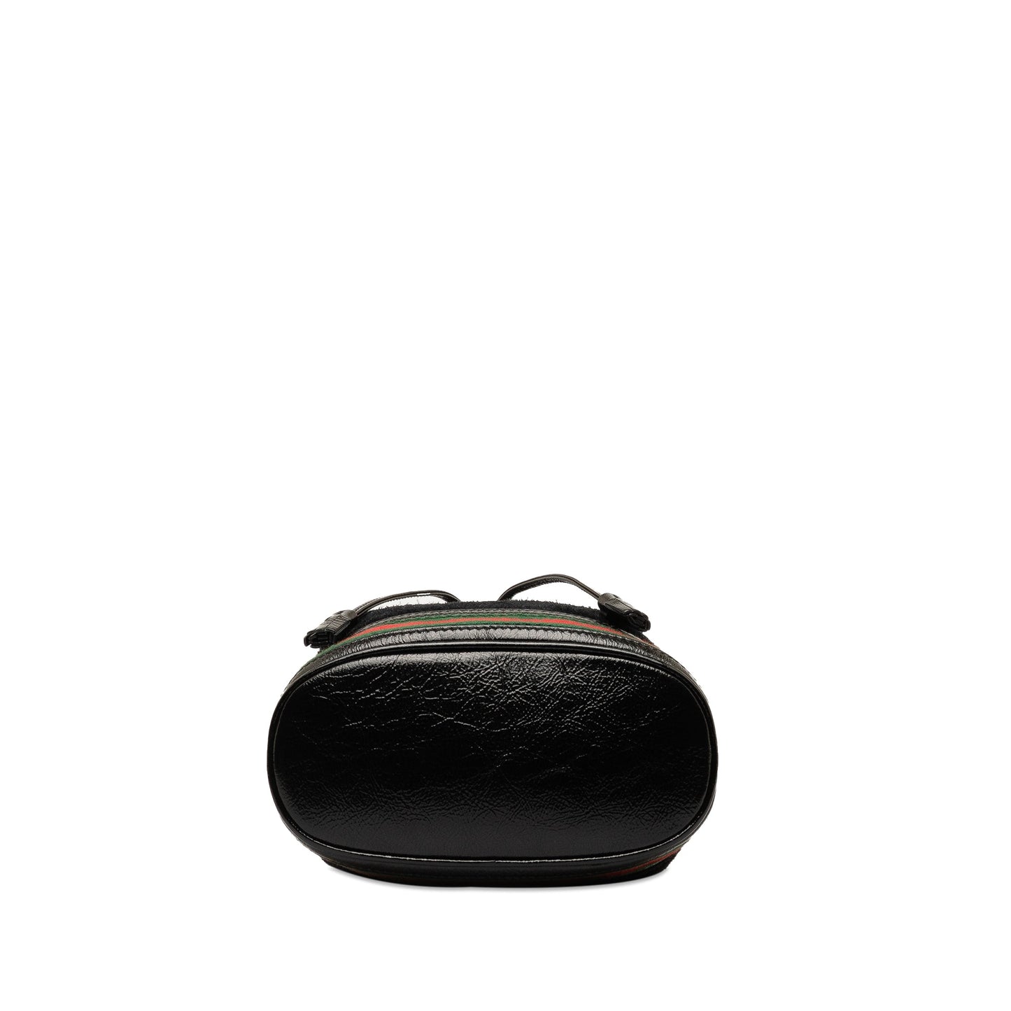 Gucci Suede Ophidia Web Bucket Bag Black