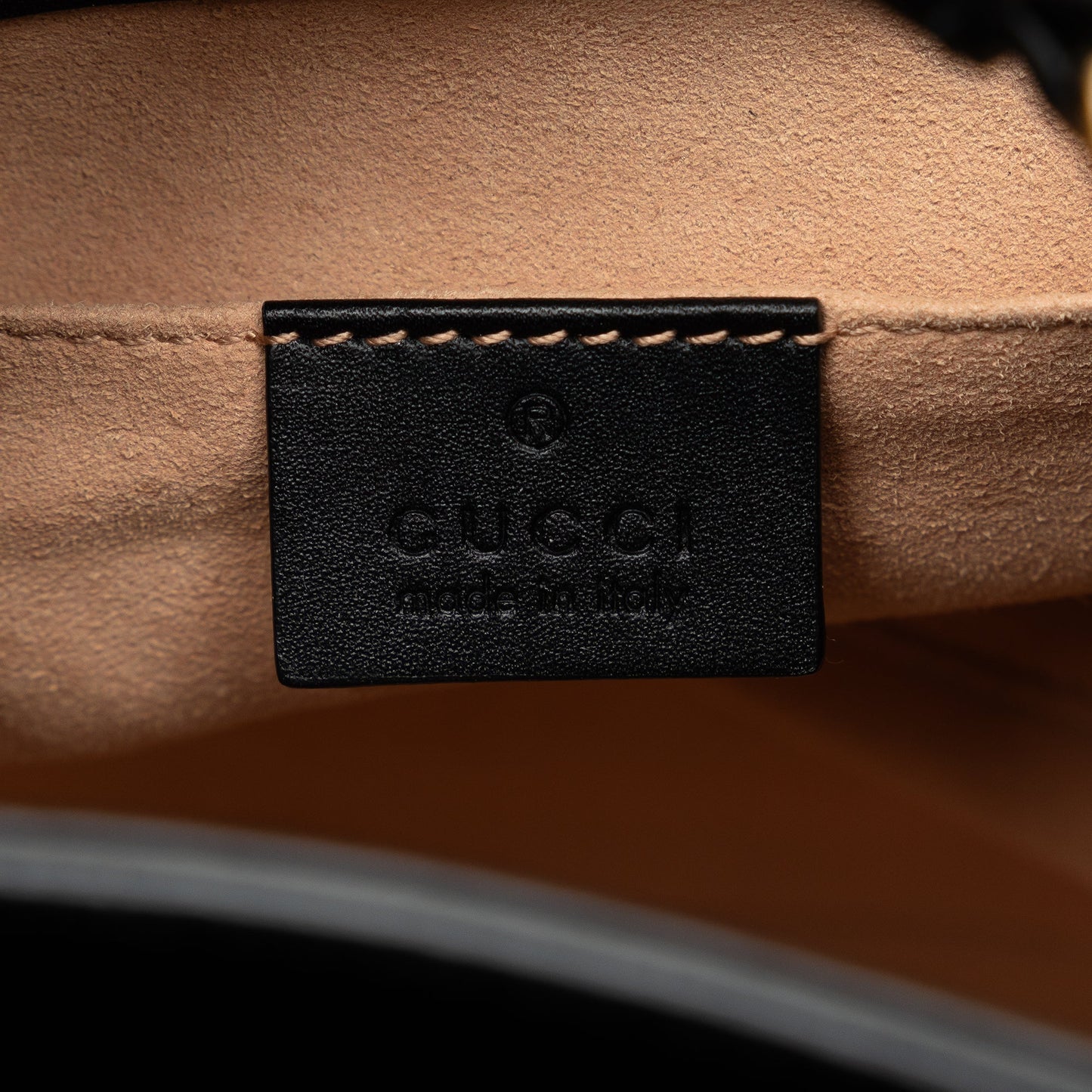 Gucci Suede Ophidia Web Bucket Bag Black