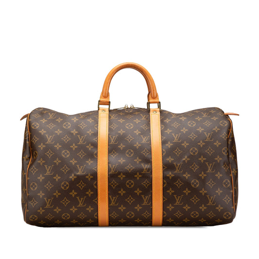 Louis Vuitton Monogram Keepall 50 Brown