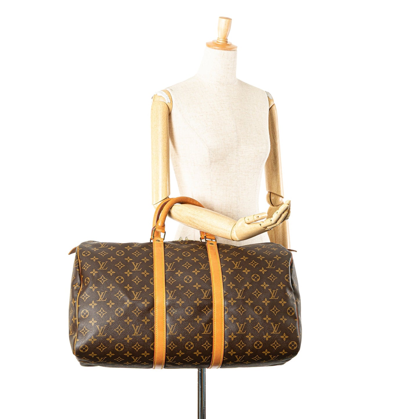 Louis Vuitton Monogram Keepall 50 Brown