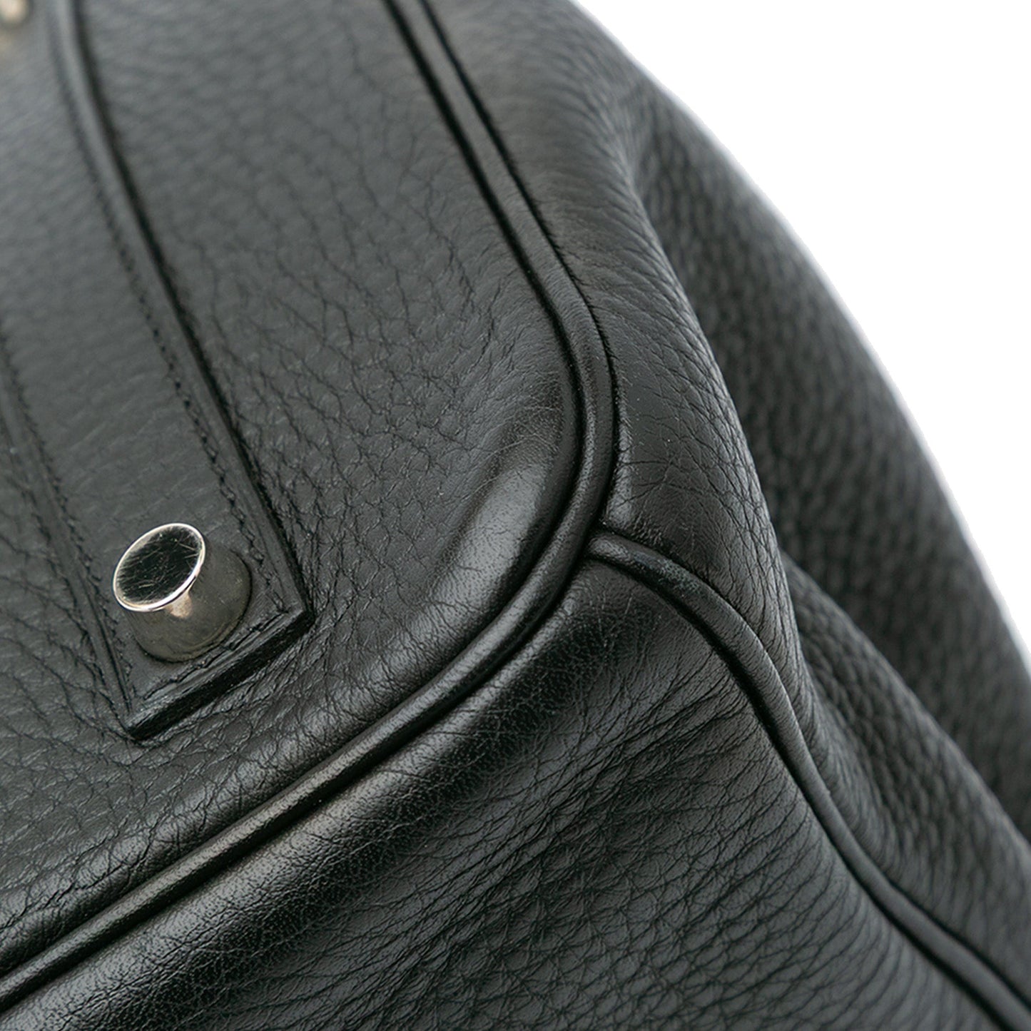 Hermès Clemence Birkin Retourne 35 Black