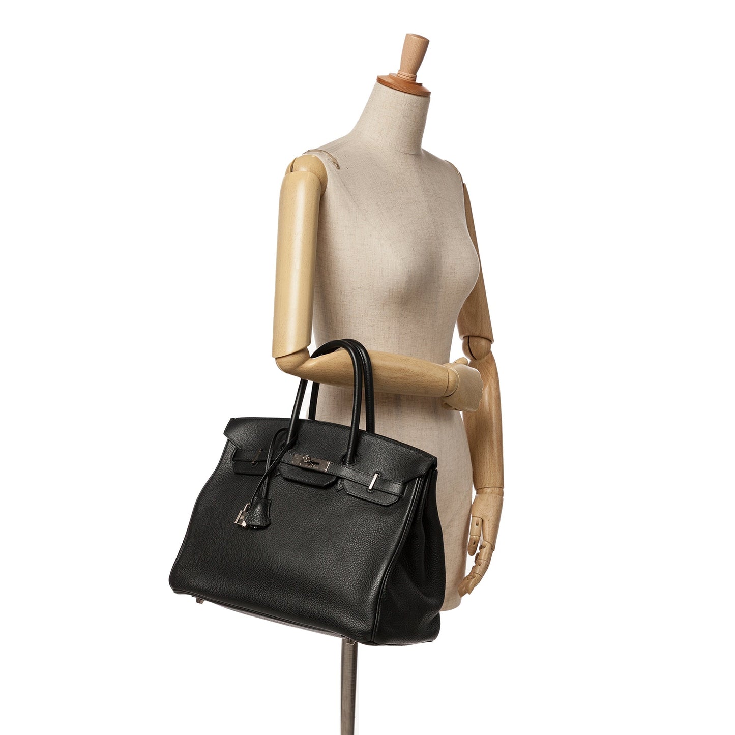 Hermès Clemence Birkin Retourne 35 Black