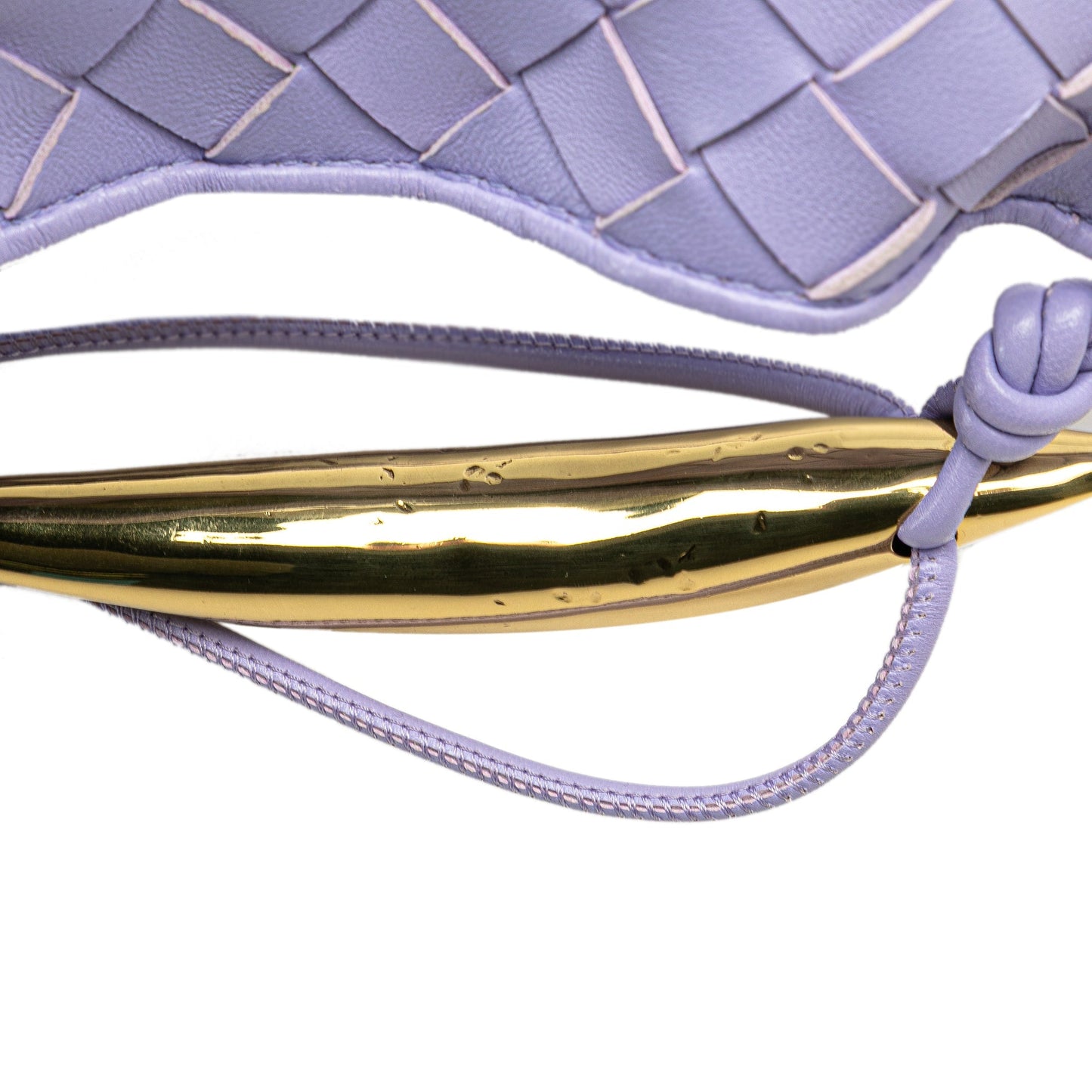 Bottega Veneta Baby Lambskin Intrecciato Sardine Bag Purple