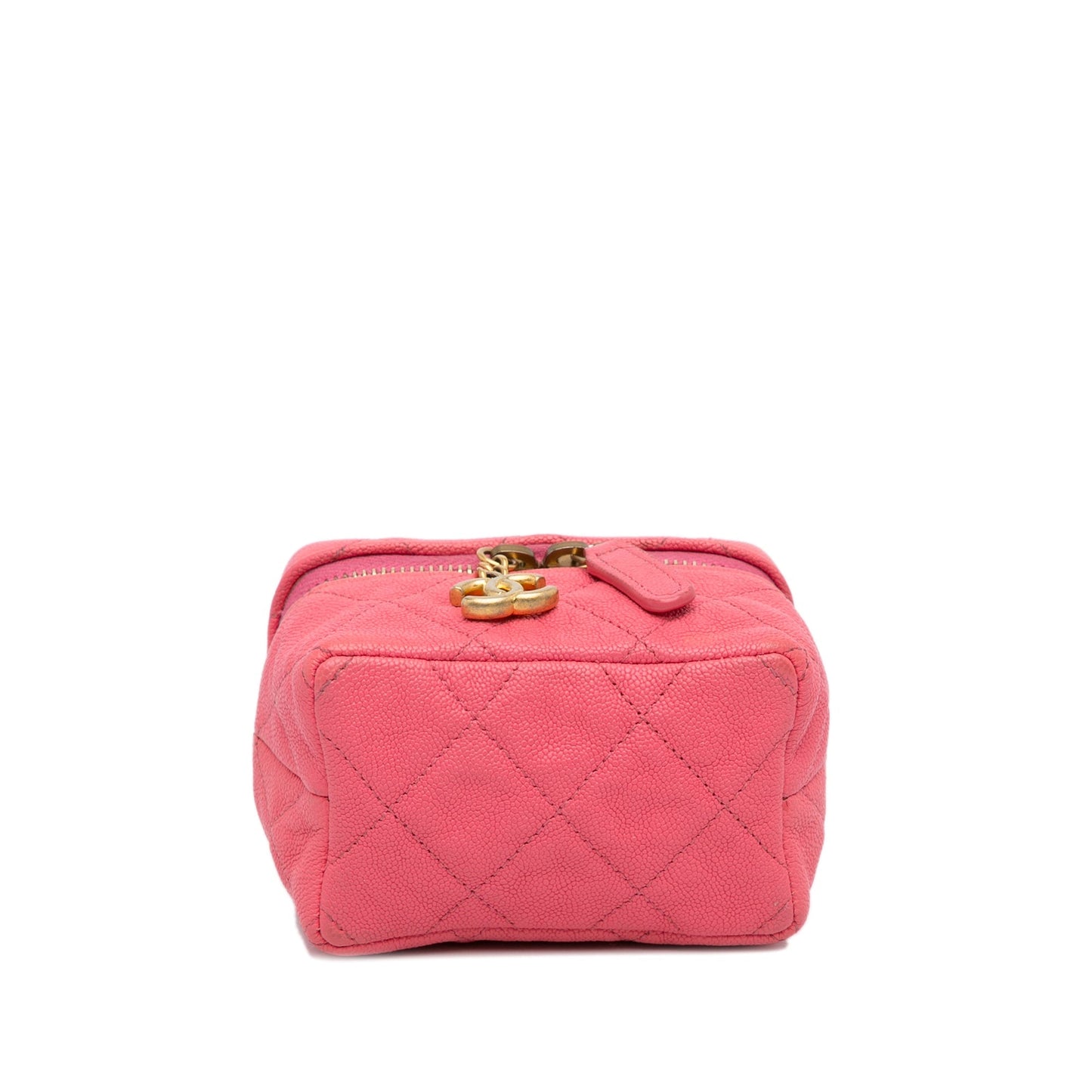 Chanel Micro Caviar Chain Vanity Bag Pink