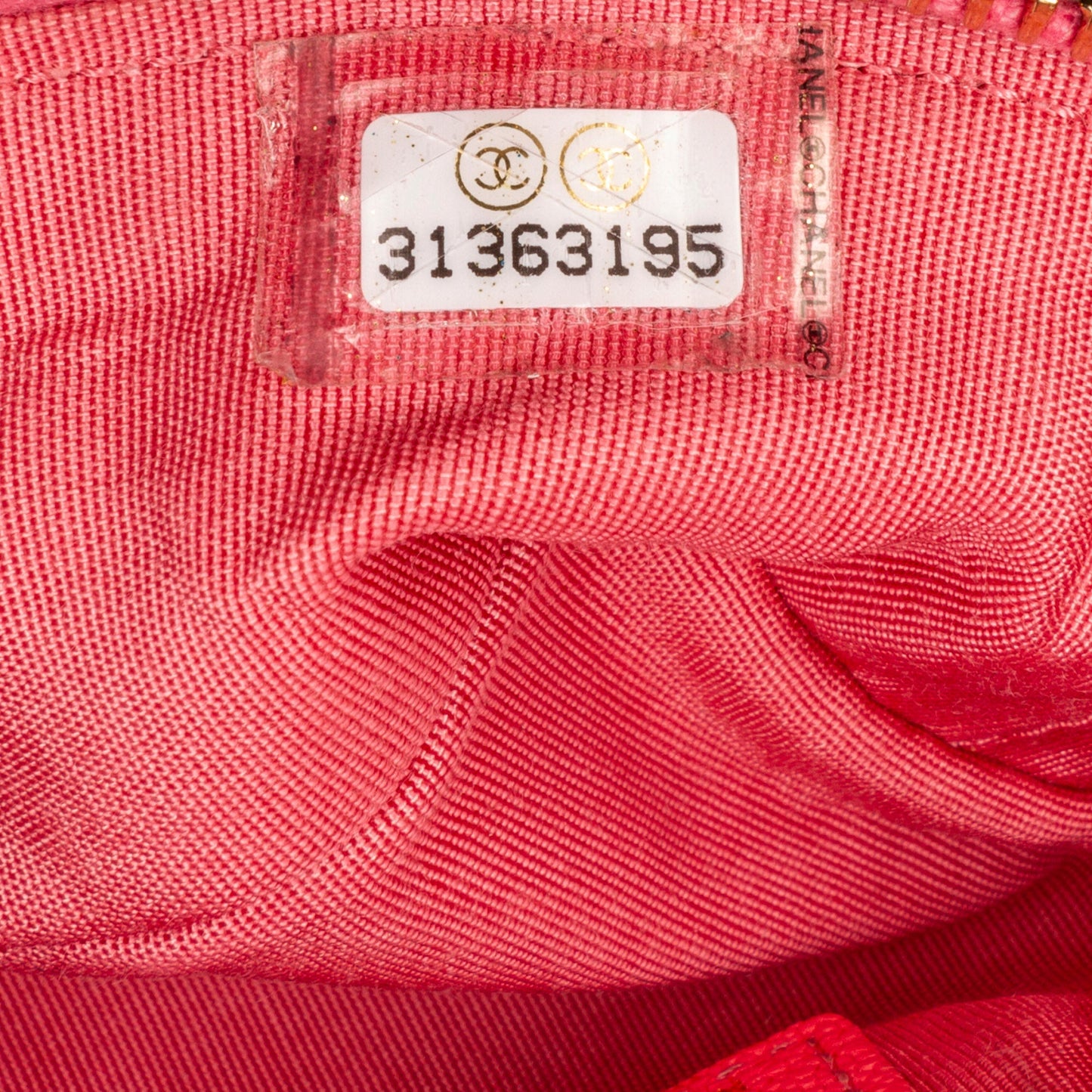 Chanel Micro Caviar Chain Vanity Bag Pink
