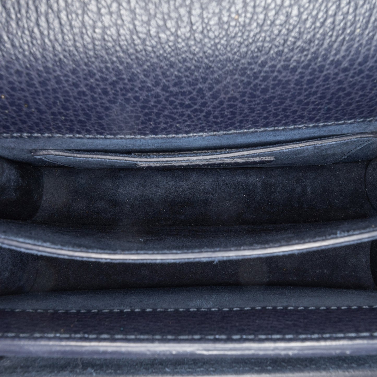Saint Laurent Medium Grained Calfskin Monogram Sunset Crossbody Blue