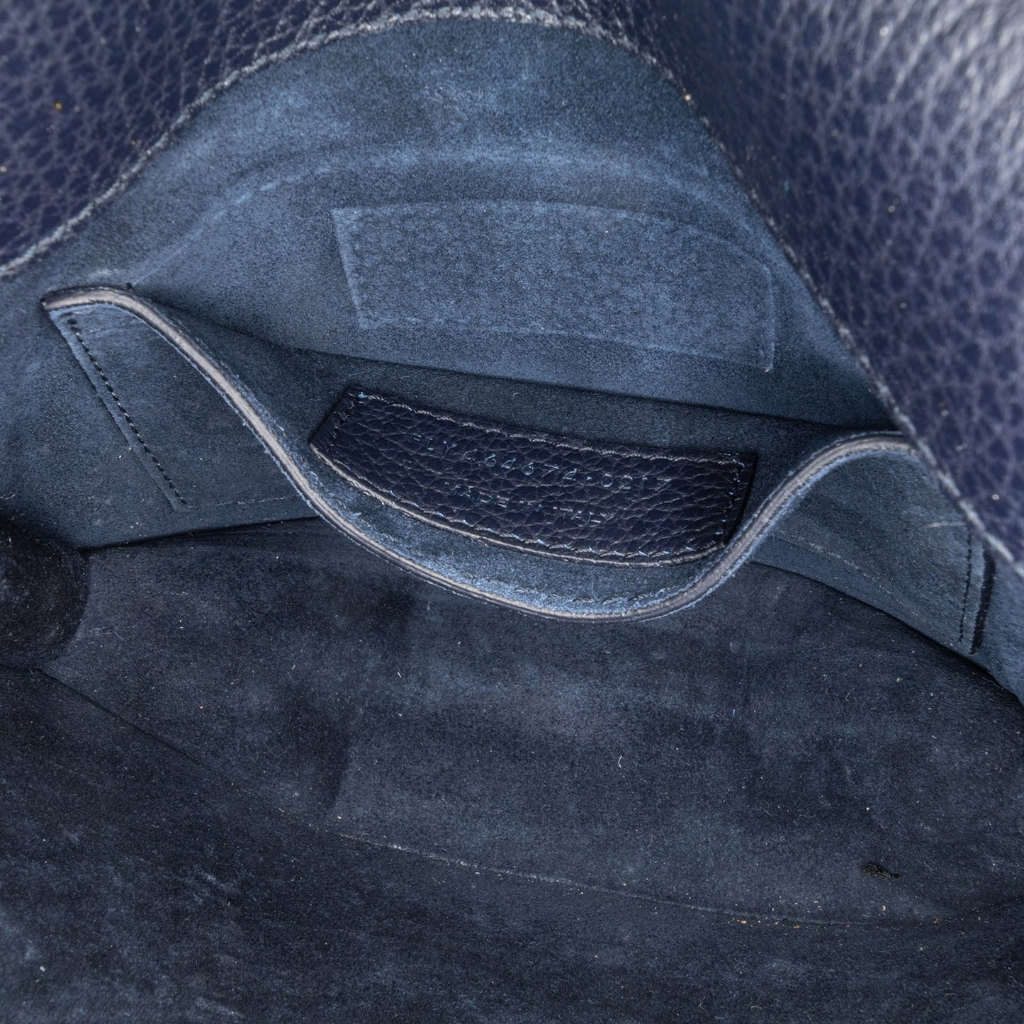 Saint Laurent Medium Grained Calfskin Monogram Sunset Crossbody Blue