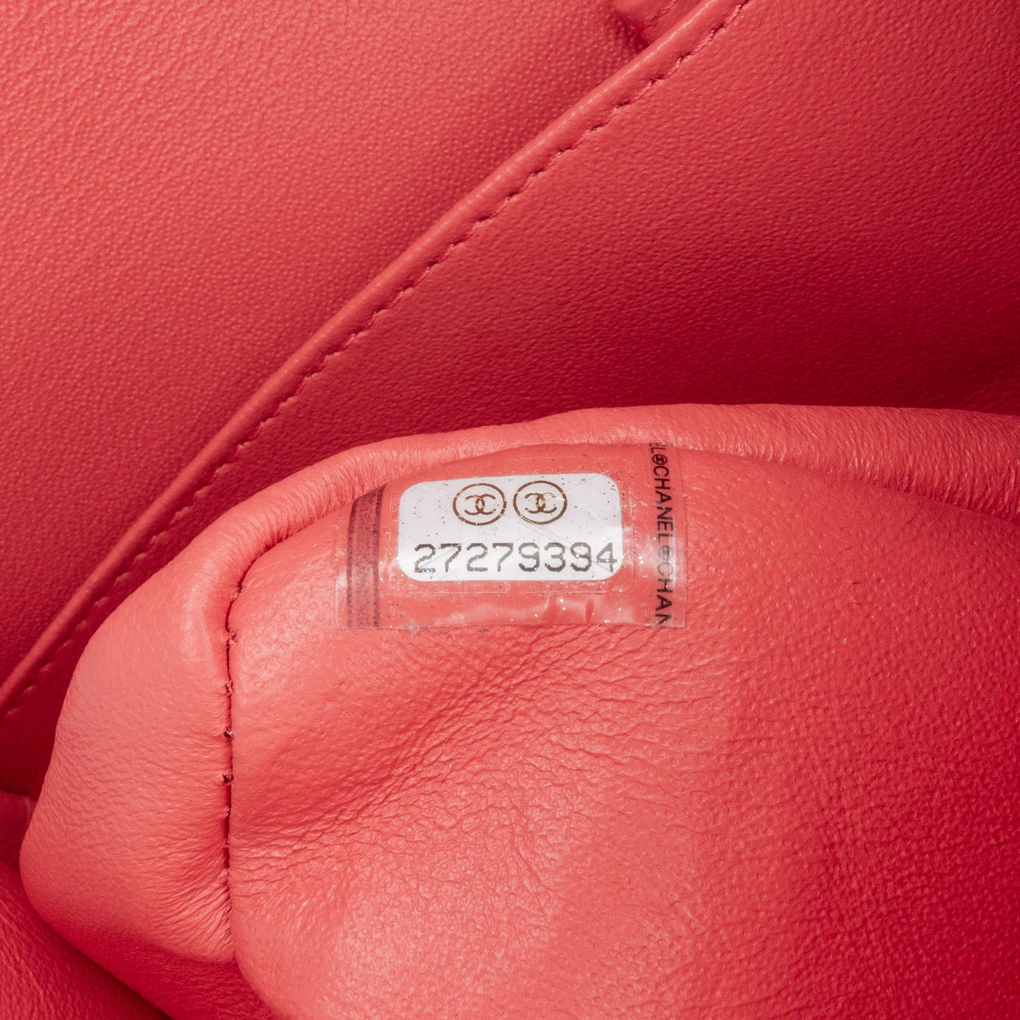Chanel Medium Classic Chevron Lambskin Double Flap Red